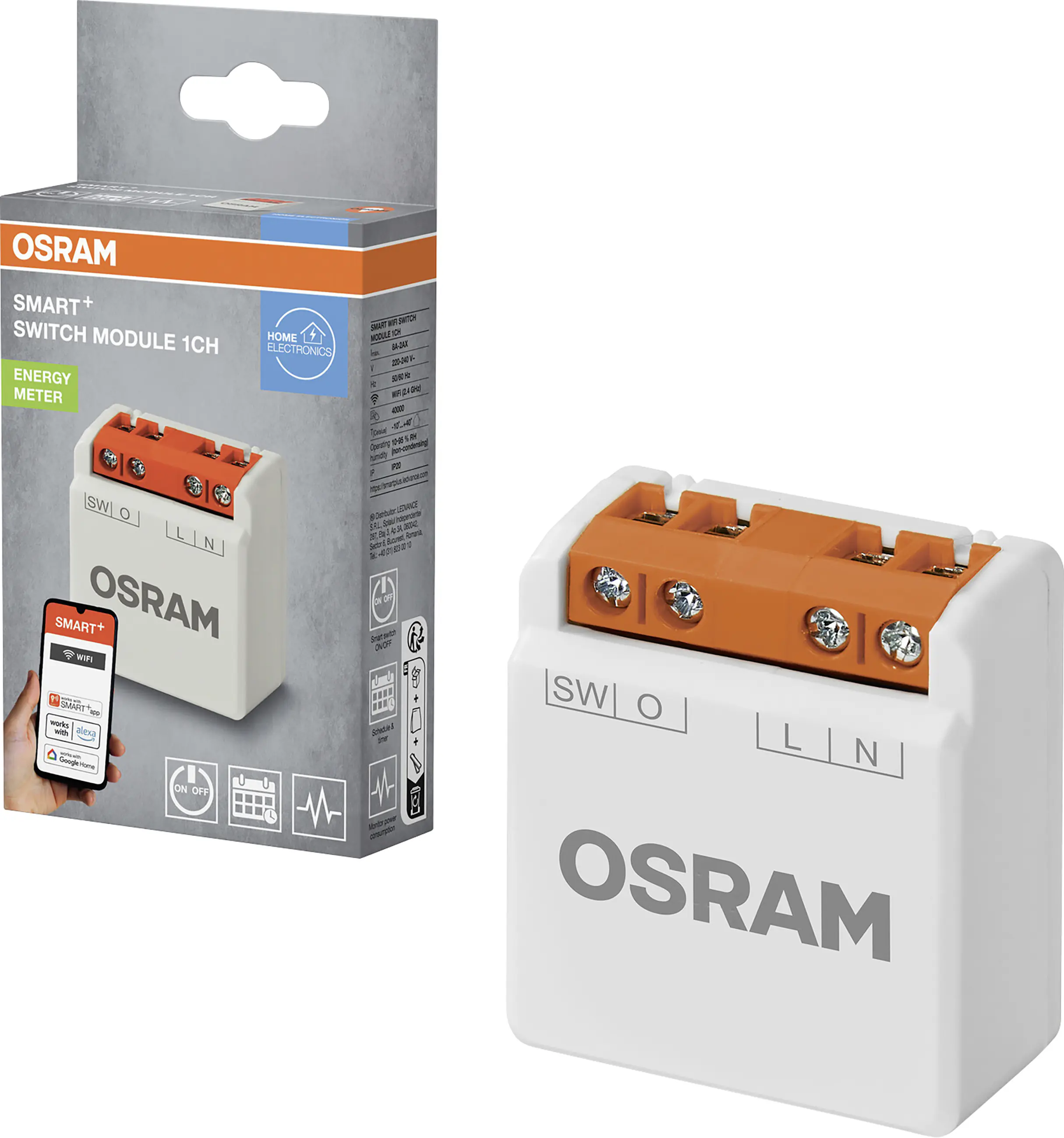 Ledvance Smart Schaltmodul WiFi Switch 1CH weiß