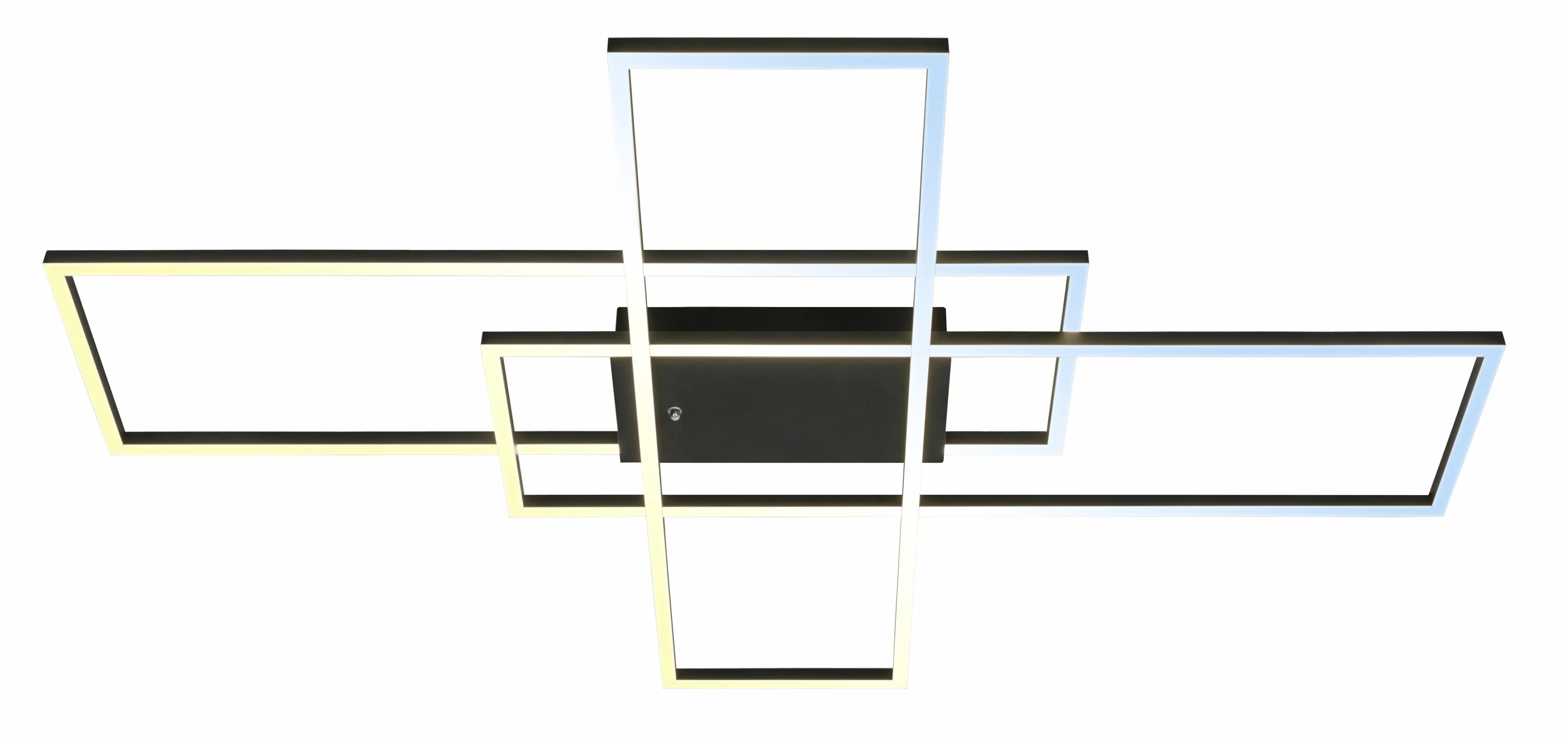 Briloner LED-Deckenleuchte Roami 104 x 71 cm schwarz CCT dimmbar