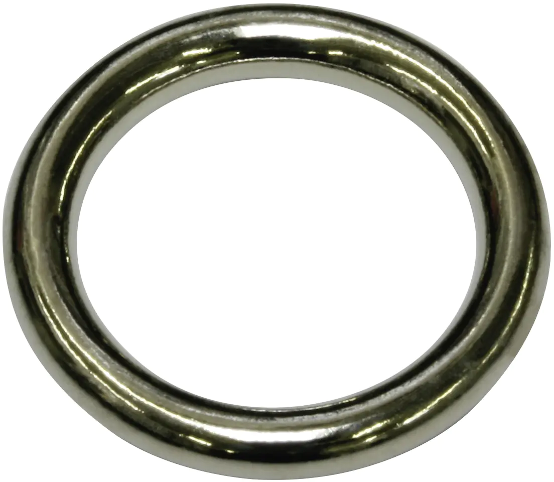 Gardinia Hohlring nickel, 25 Stück