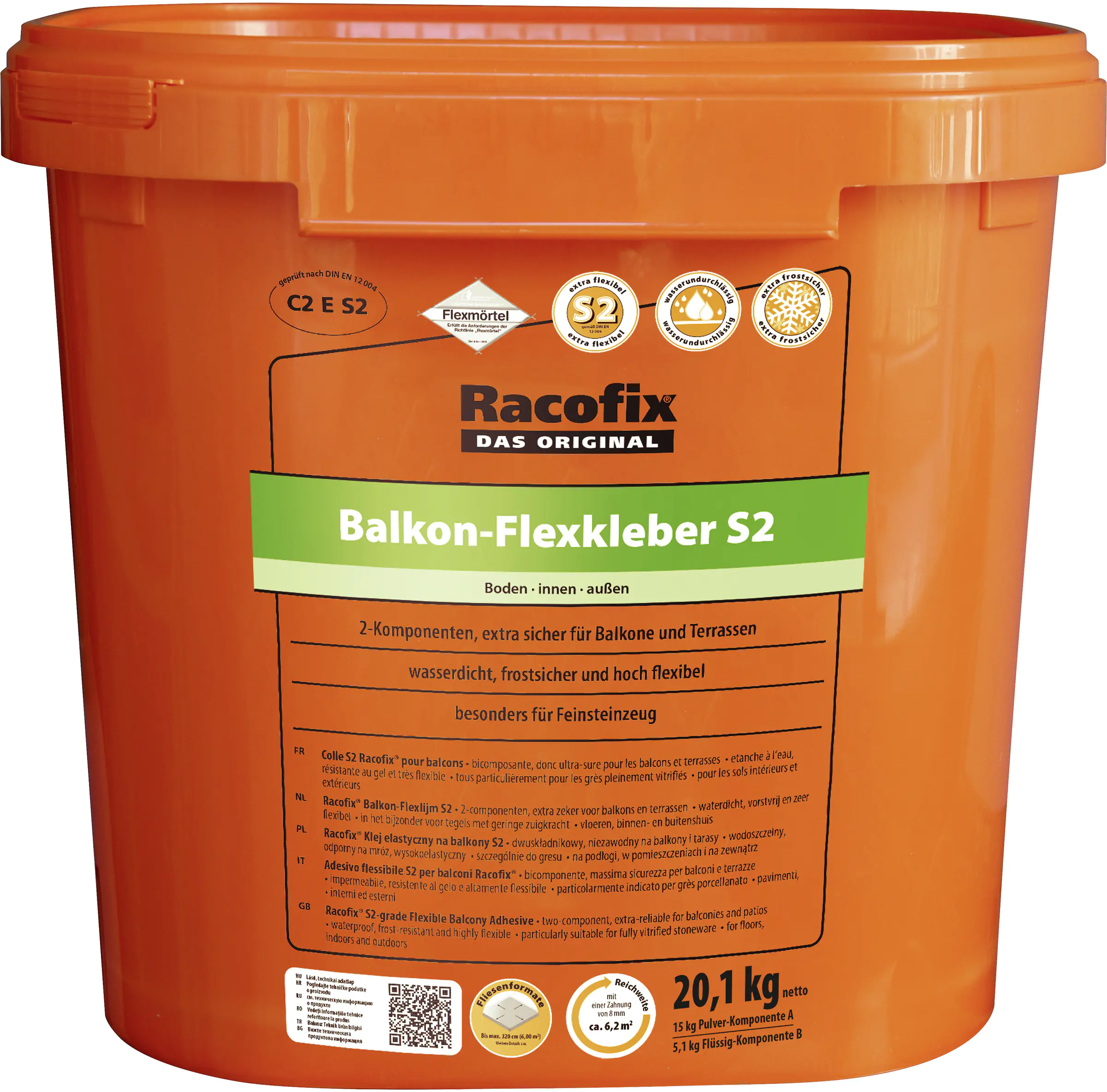 Racofix Balkon-Flexkleber S2-2K 20,1 kg