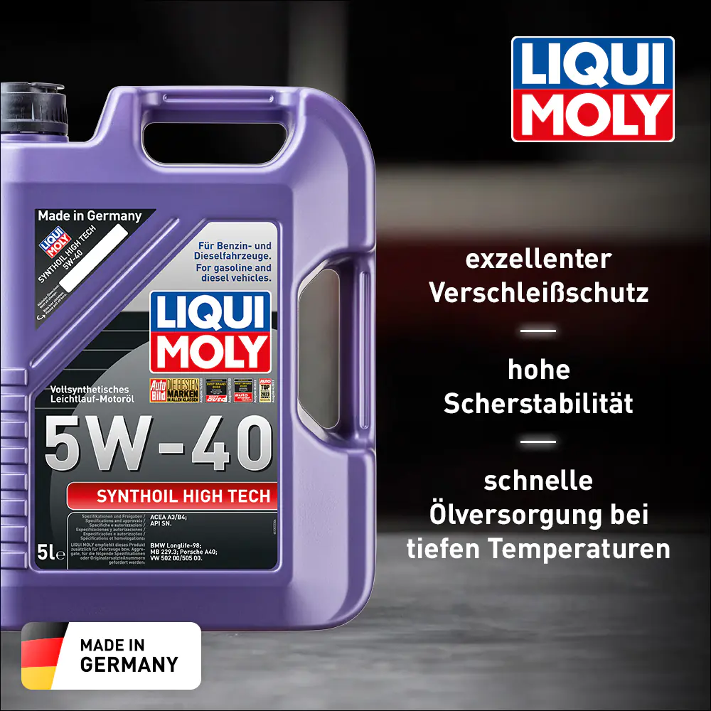 Liqui Moly Motoröl Synthoil High Tech 5W-40 5 L