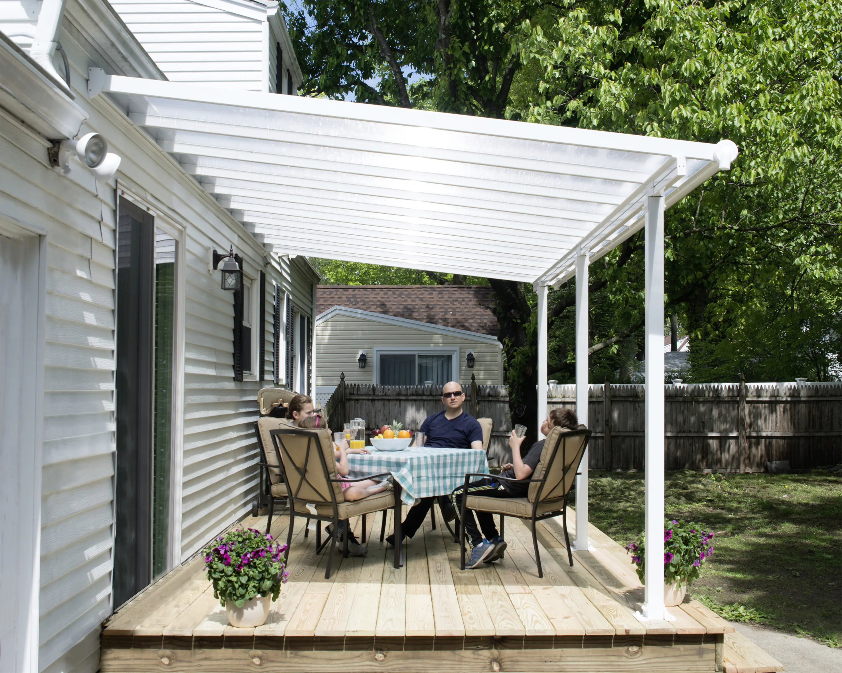 Canopia Terrassenüberdachung Olympia 3x5.4 weiß