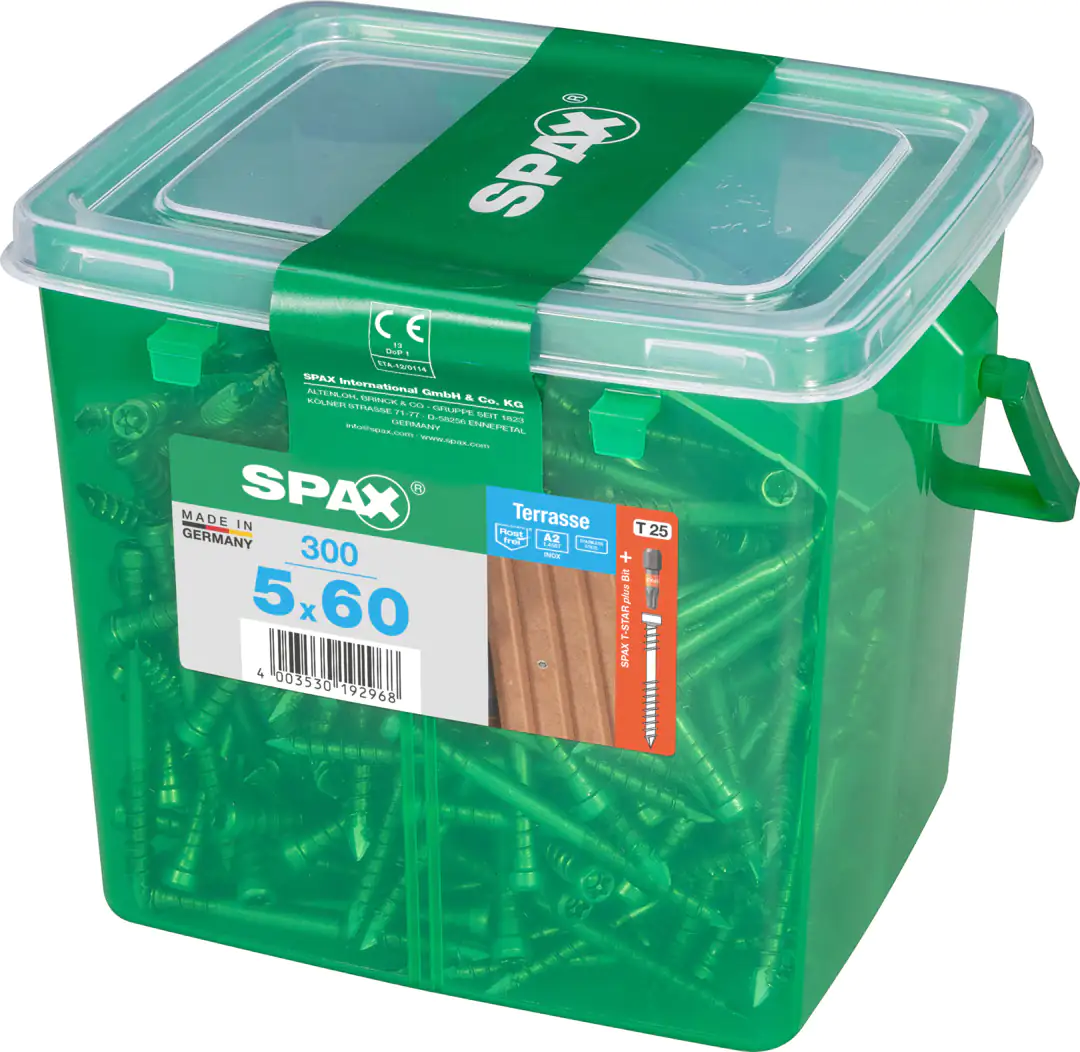 Spax Terrassenschrauben 5.0 x 60 mm TX 25 - 300 Stk.