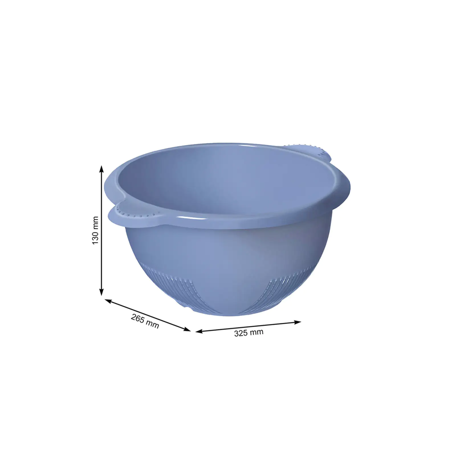 Rotho Sieb Rondo, 32,5 x 26,5 x 13 cm horizon blau