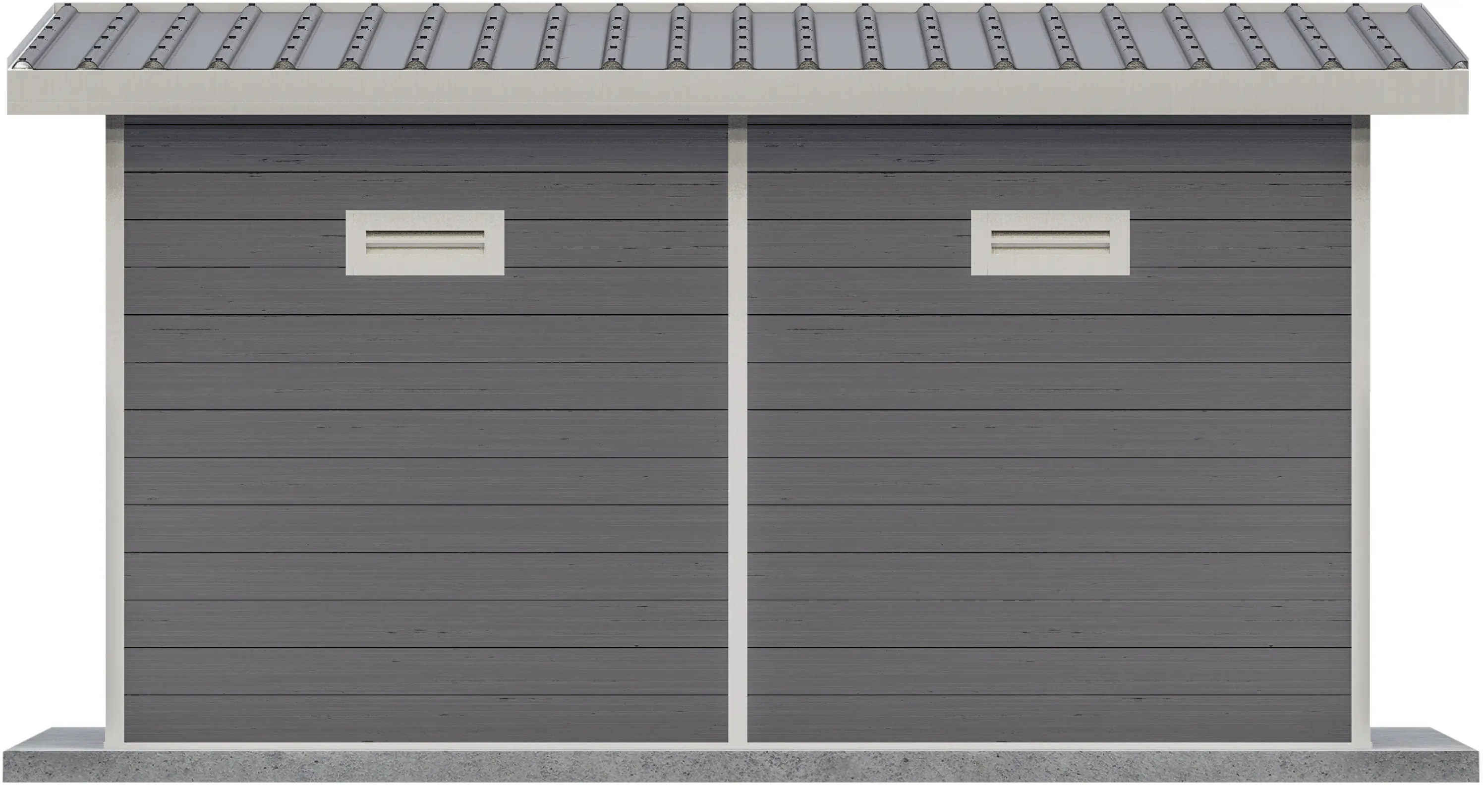 elephant WPC Gartenhaus mit Flachdach L 400 x 300 cm