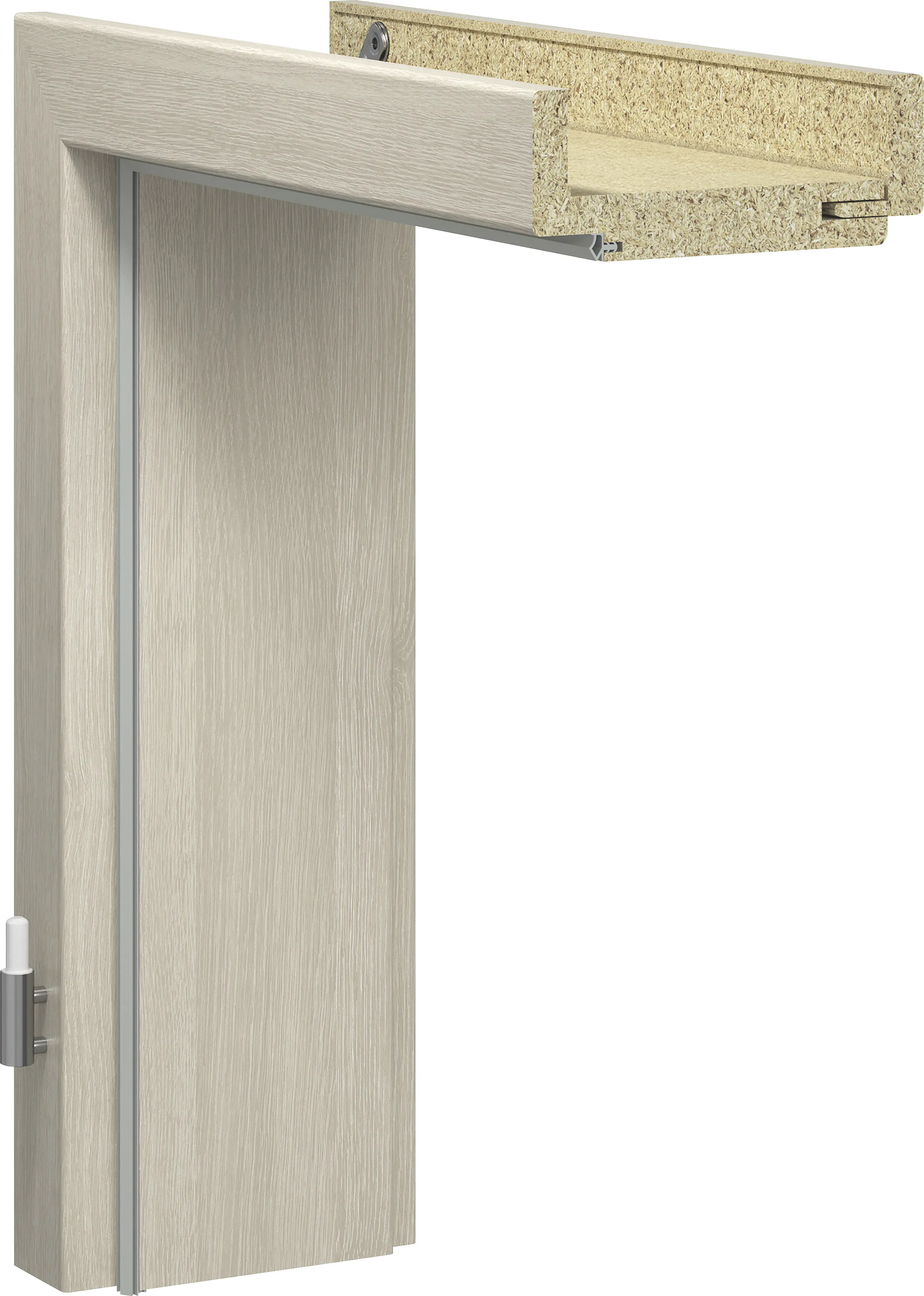 Getadoor Zarge CPL Platineiche 86 cm DIN rechts