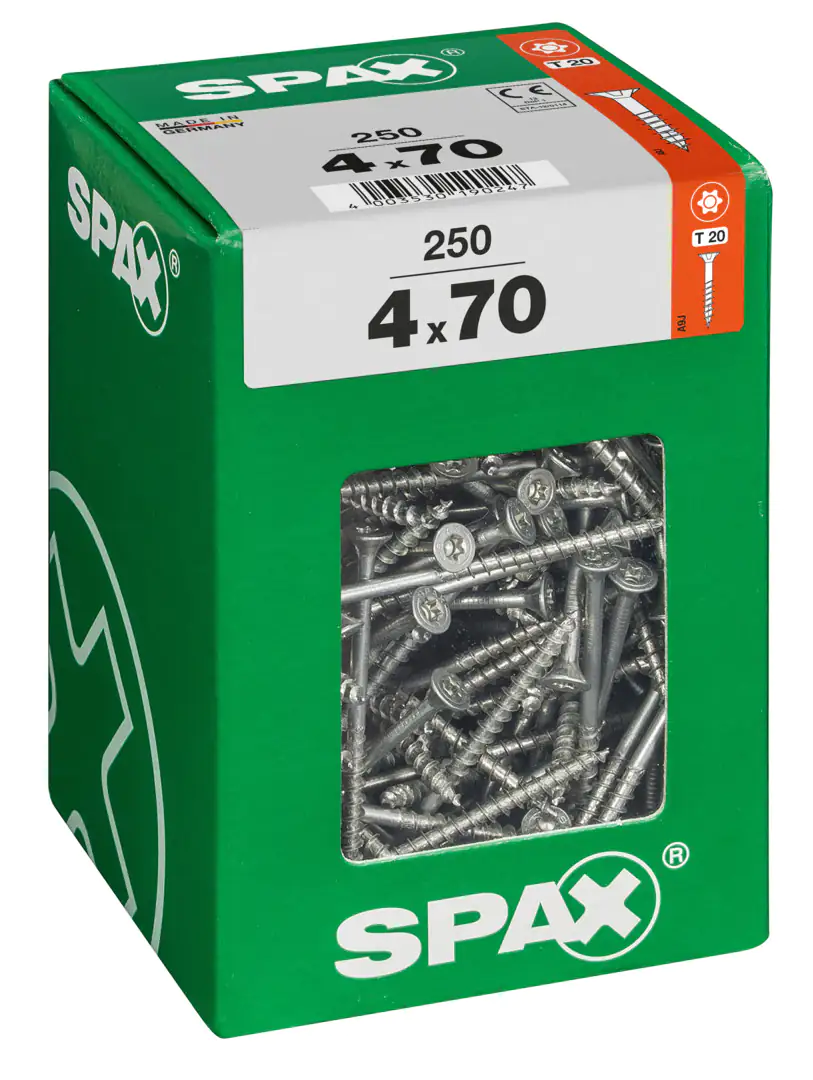 Spax Universalschrauben 4.0 x 70 mm TX 20 - 250 Stk.