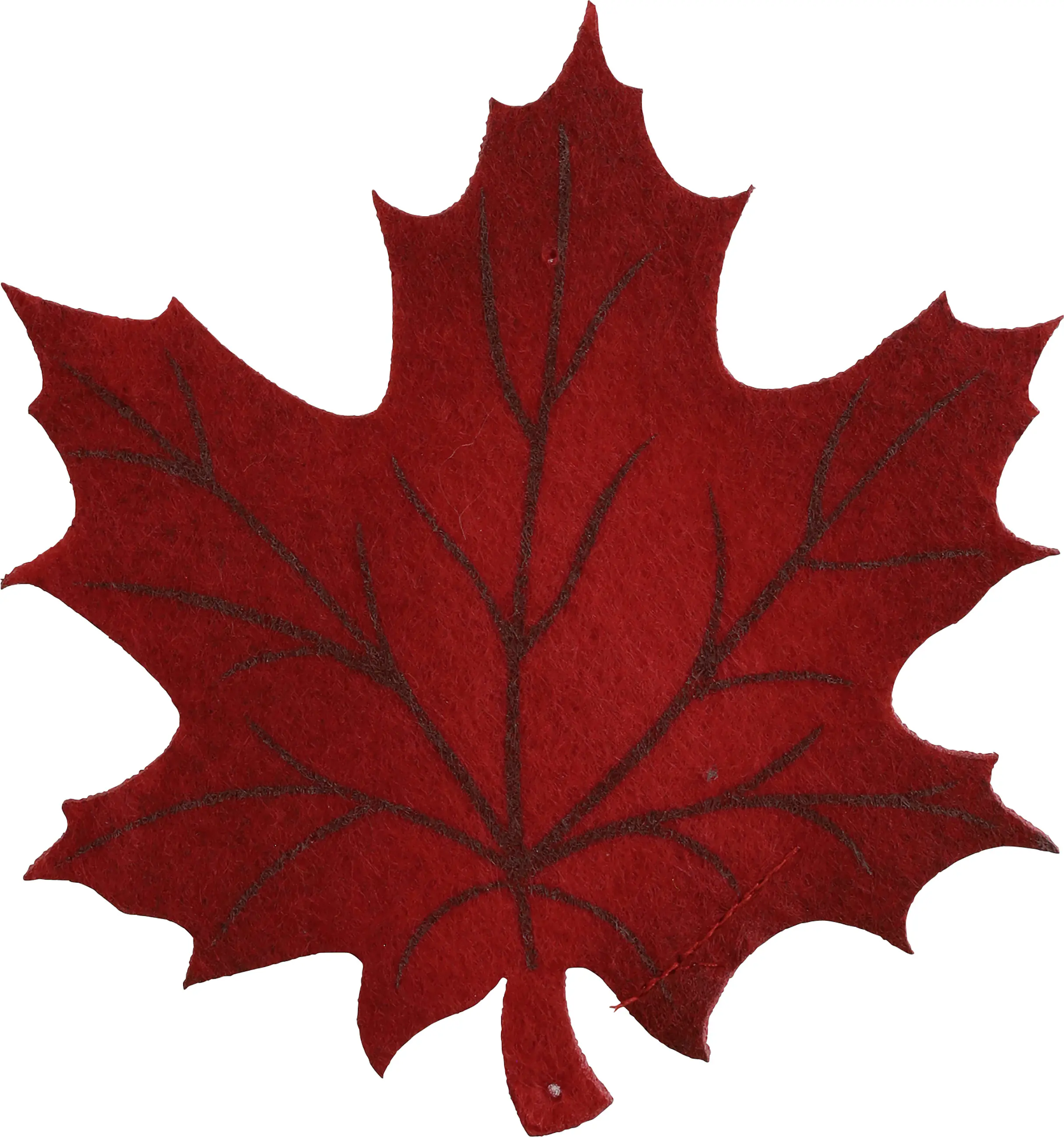 Untersetzer Filz Ahornblatt burgund 12 x 12,5 cm