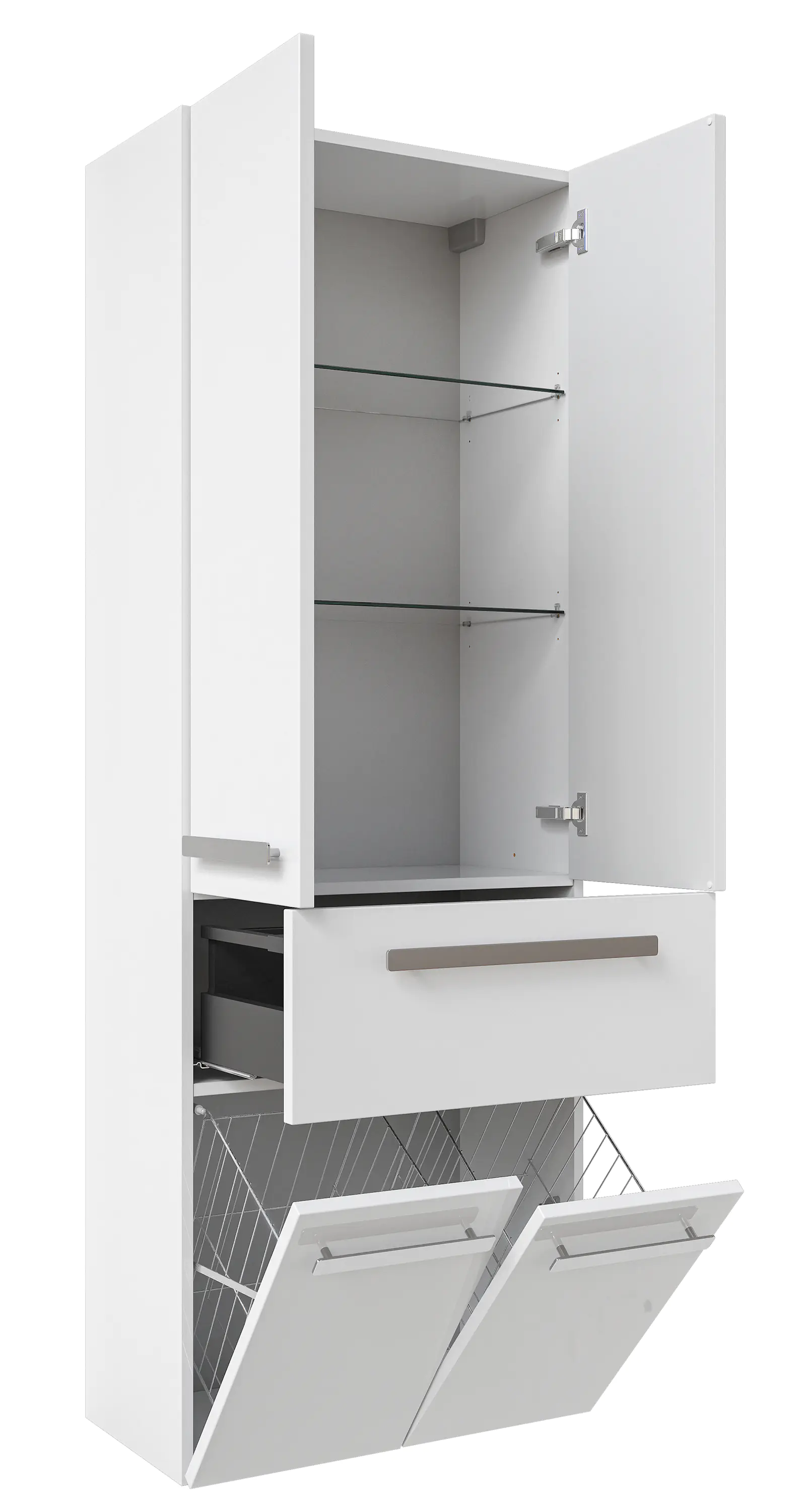 Pelipal Hochschrank Fokus 4005 Lack polarweiß hochglanz