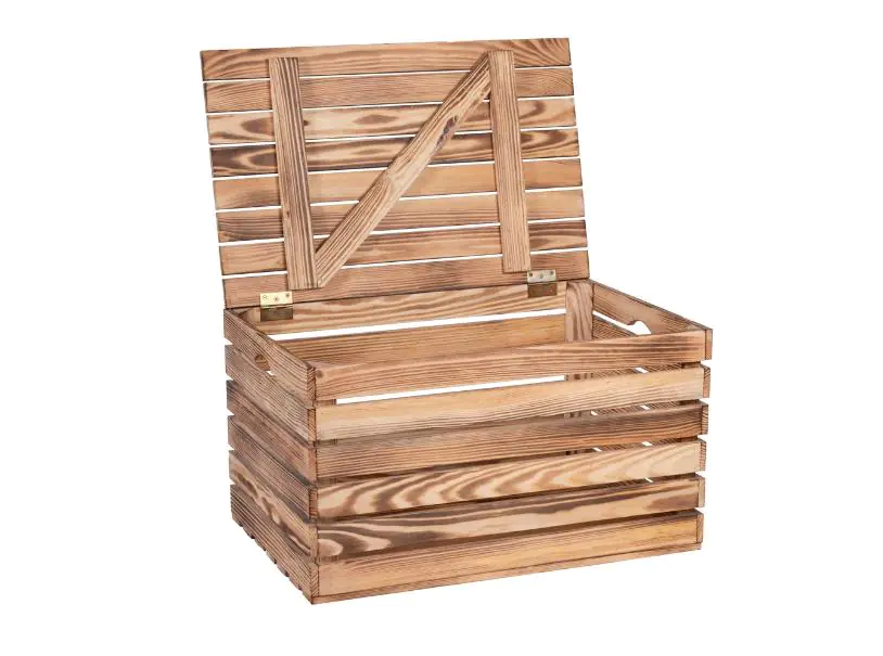 iwerk Aufbewahrungstruhe geflammt, 50x37x30 cm iwerk Aufbewahrungstruhe geflammt, 50x37x30 cm