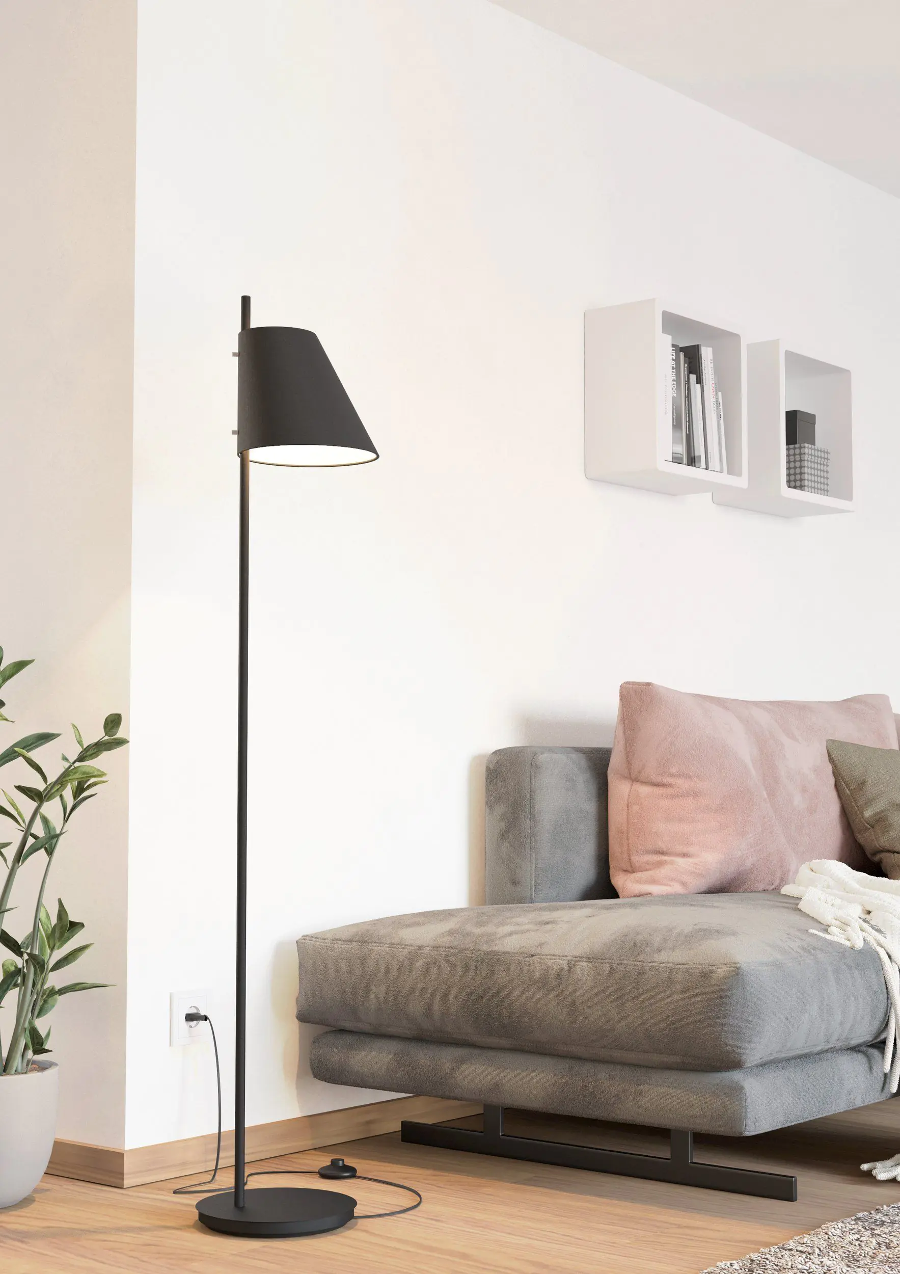 Eglo Stehleuchte Estaziona schwarz