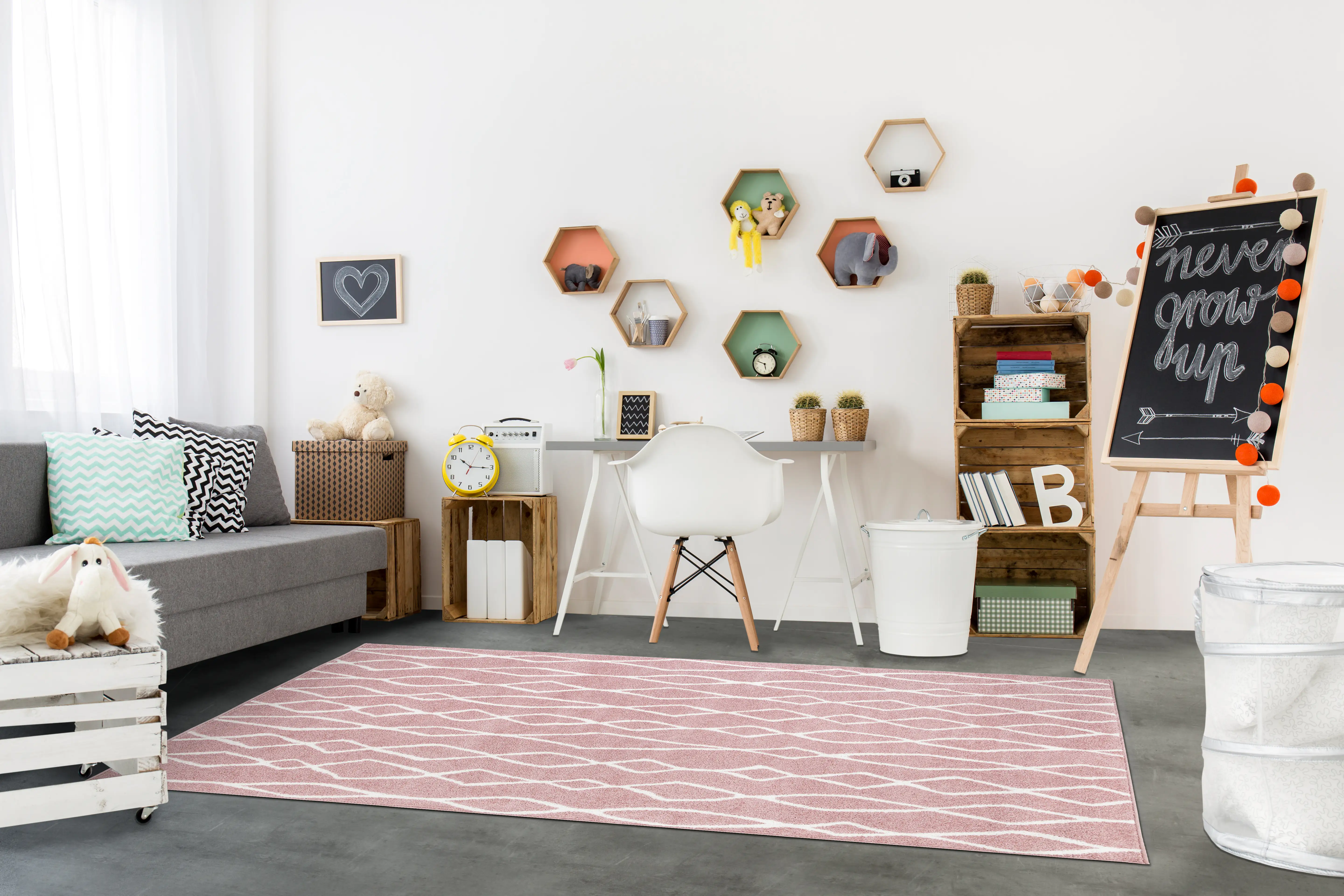 Andiamo Teppich Bolonia rosenholz, 160 x 235 cm