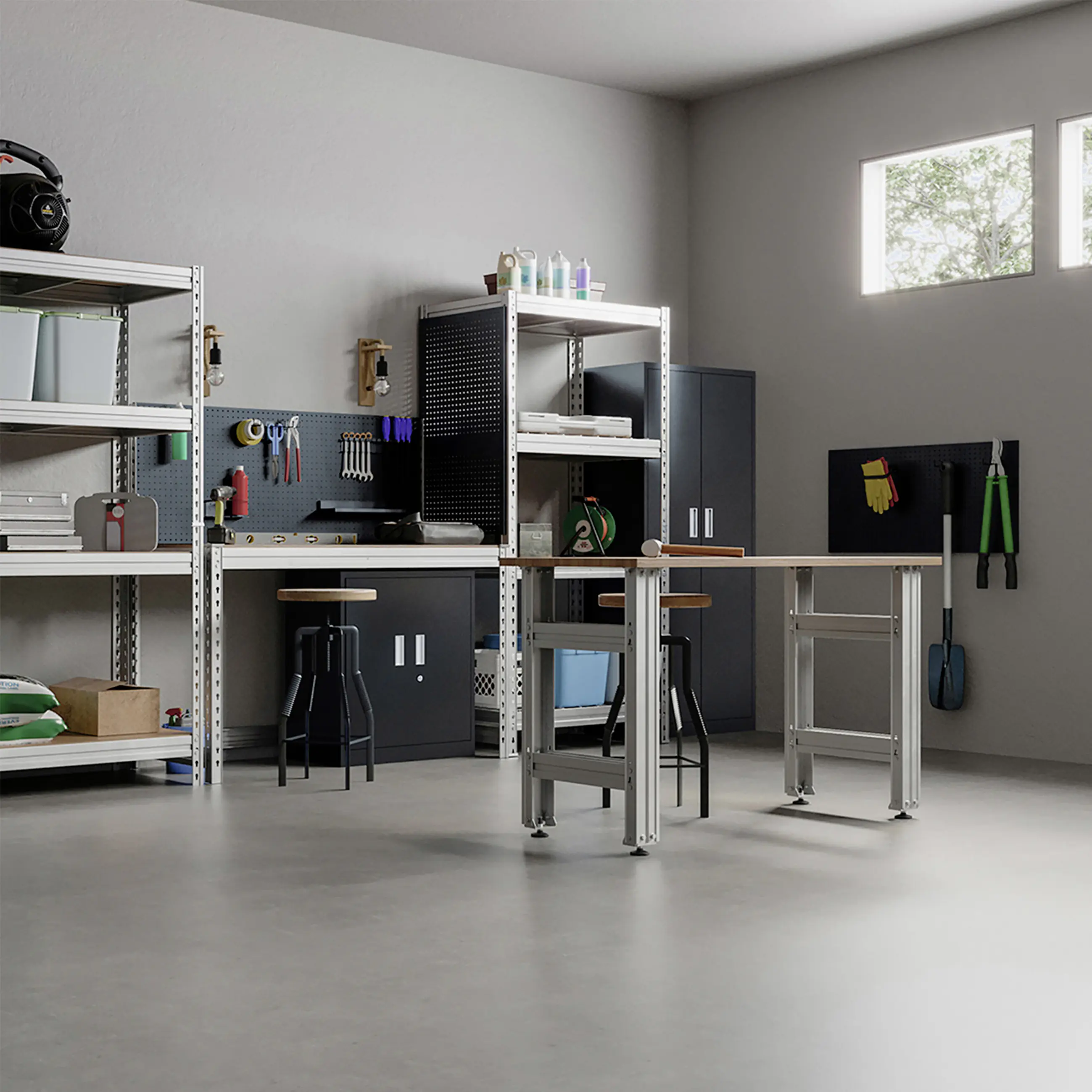 Ar Shelving Schwerlastregal Bullrack Rivet verzinkt 200 x 100 cm 4 Böden 2400 kg