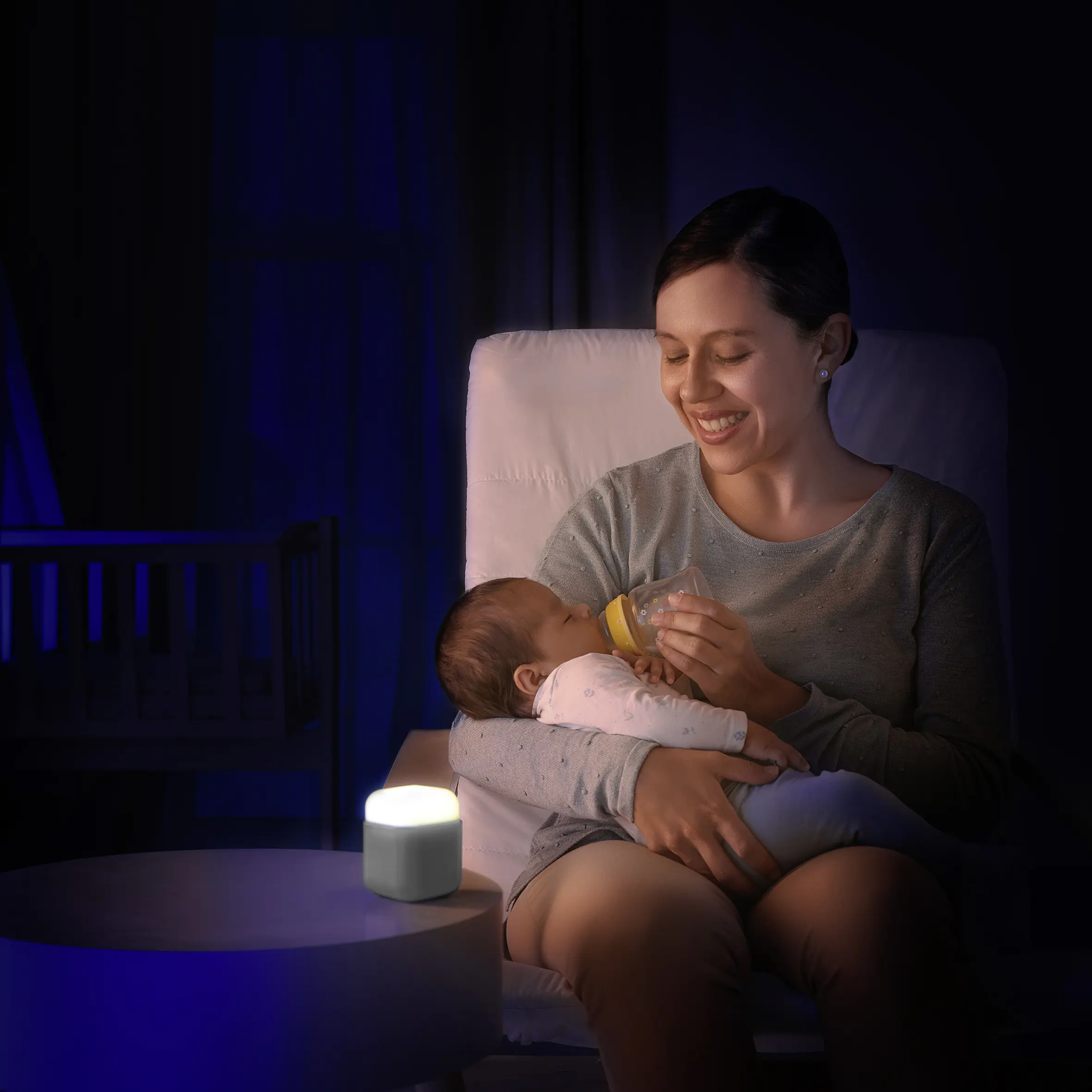 reer LED Nachtlicht 2-in-1 SleepLight hellgrau