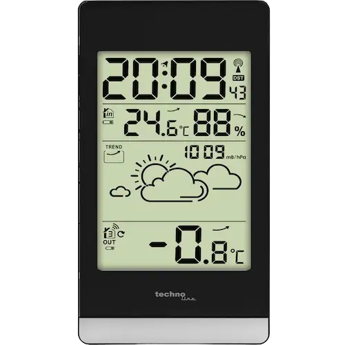 Technoline Wetterstation WS 9132 schwarz