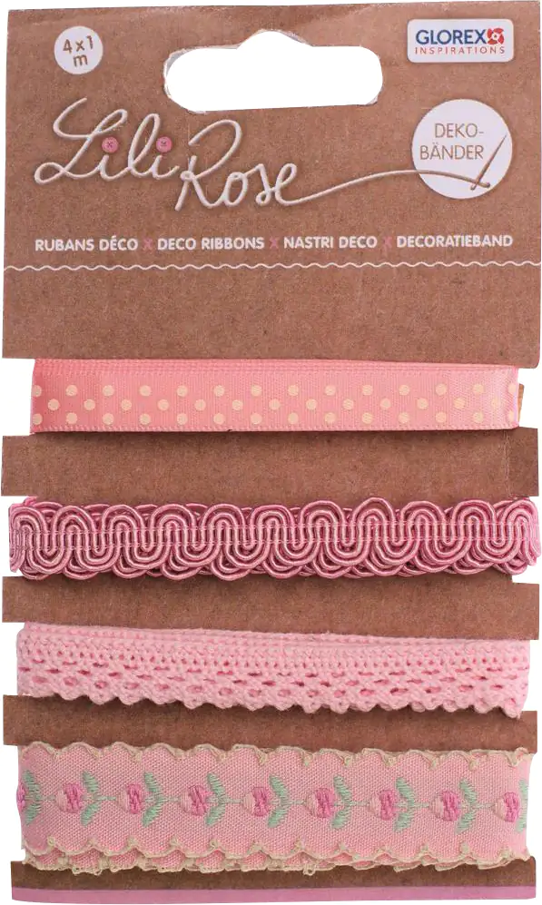 Glorex Deko Bänder Pinktöne Glorex Deko Bänder Pinktöne