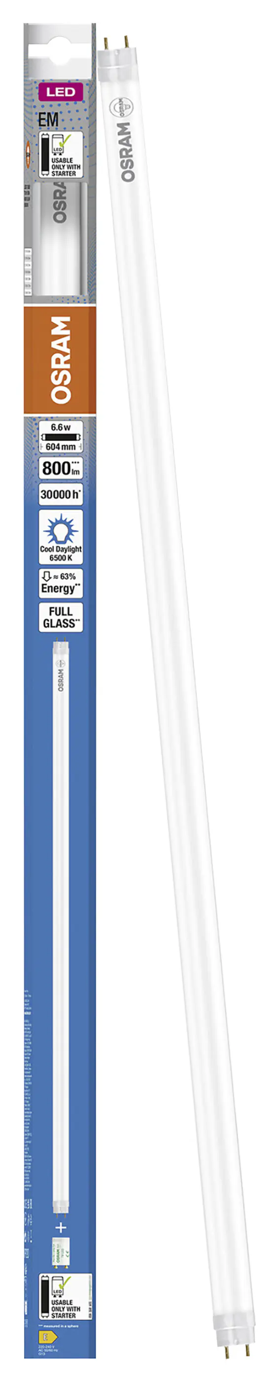 Osram LED Röhre T8 60 cm G13 6,6 W kaltweiß