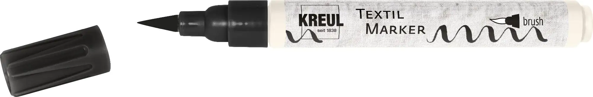 Kreul Textil Marker brush schwarz
