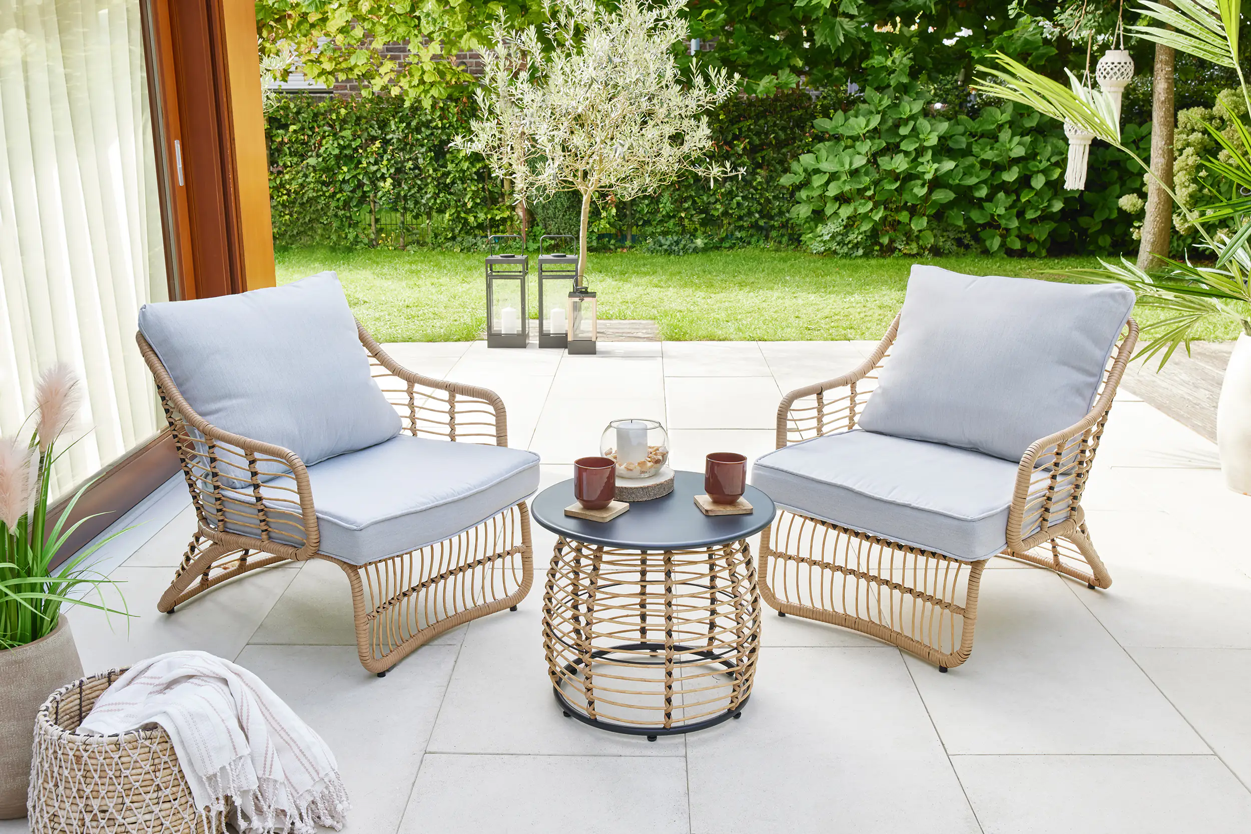 4333692866804_02 TrendLine Balkonset Lucera 3-teilig inkl. Sitz- und Rückenkissen