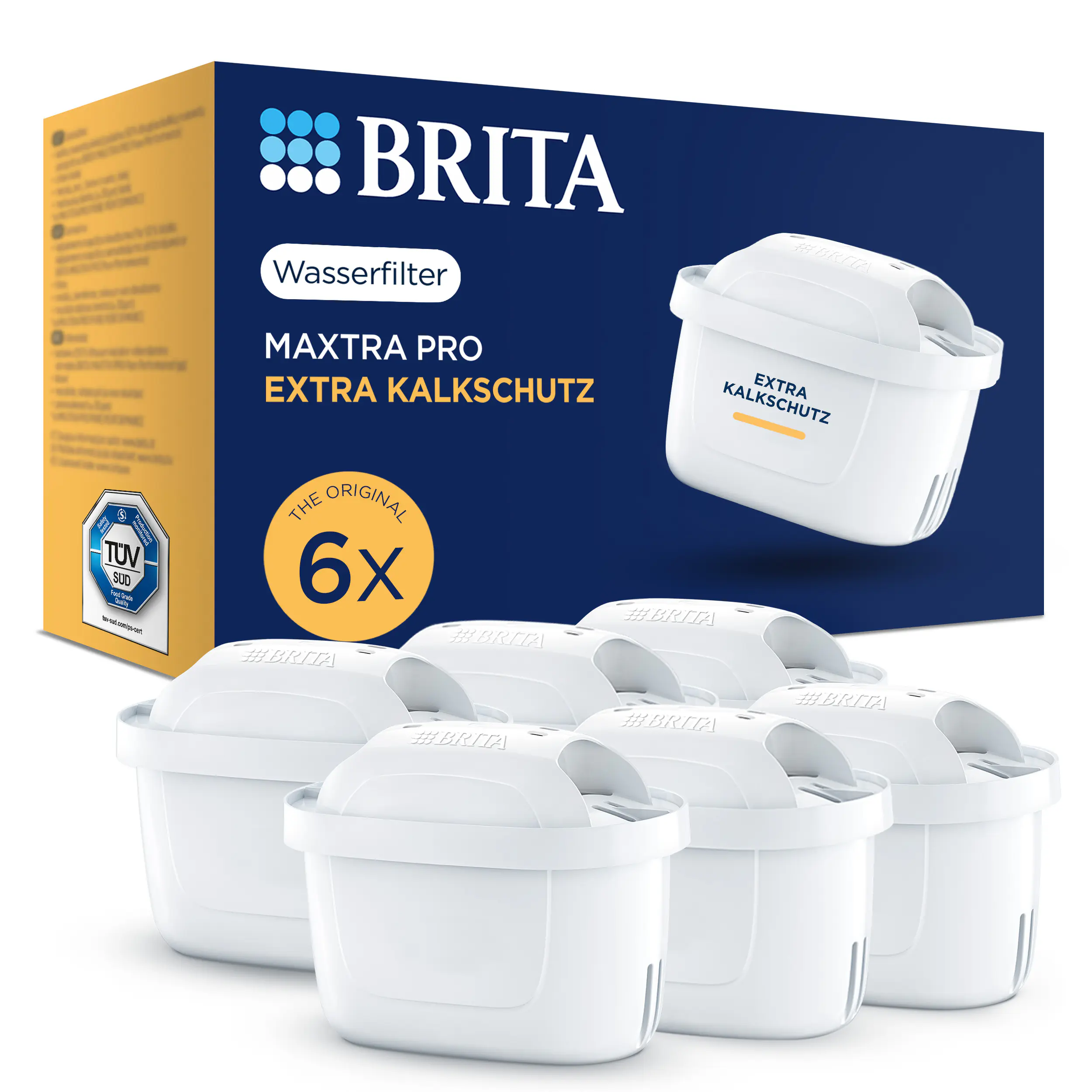 Brita Wasserfilterkartusche MAXTRA PRO EXTRA KALKSCHUTZ, 6er-Pack