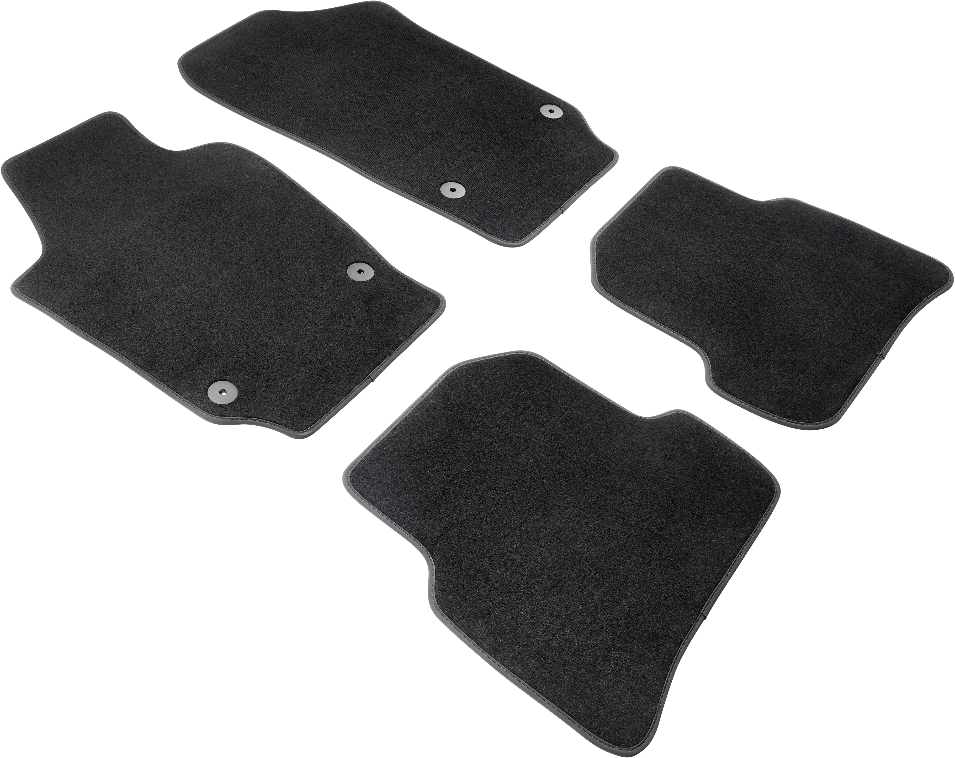 Walser Passform Fußmatten Premium für VW Polo V (6R1/6C1) Bj 03/2009-2017 4-teilig