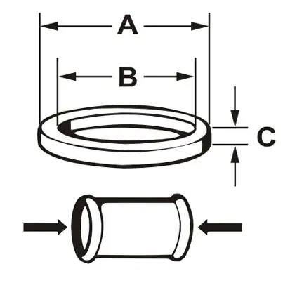 Cornat O-Ring für Siphon-Doppelmuffen Ø 38 mm