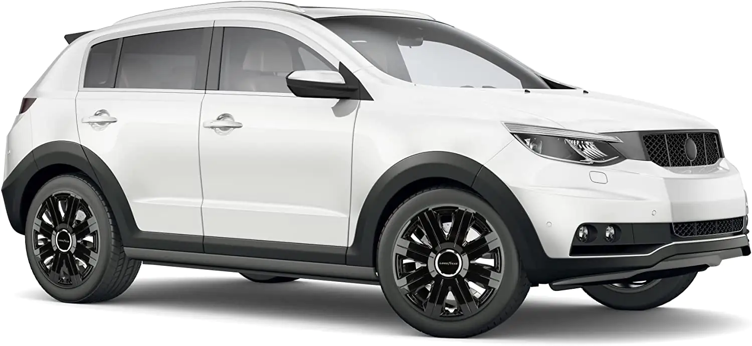 Goodyear Radzierblende Flexo 35 cm (14 Zoll) schwarz Chromring 4 Stück