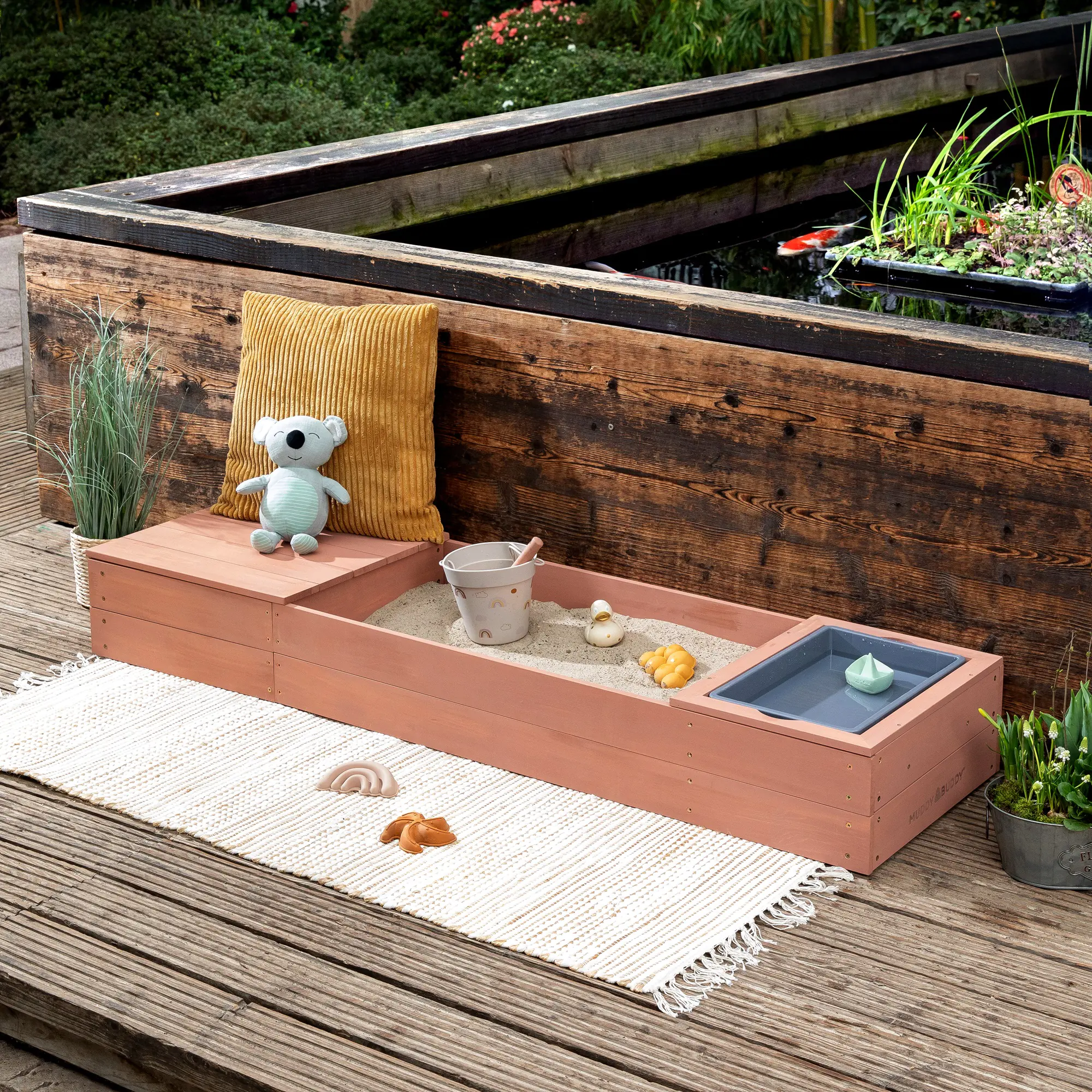 MUDDY BUDDY® Sandkasten Space Saver puderrosa MUDDY BUDDY® Sandkasten Space Saver puderrosa