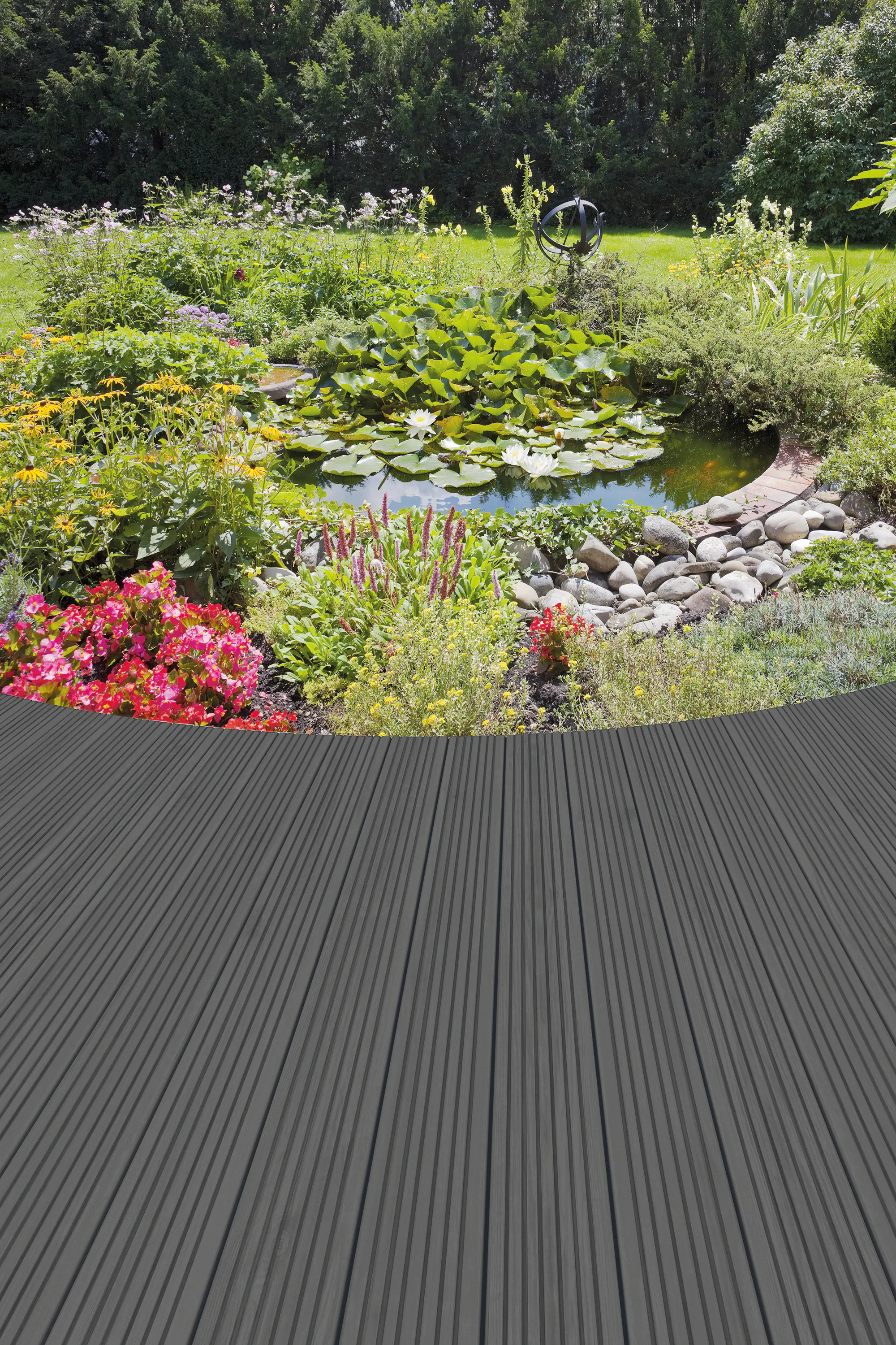 OutdoorWood Terrassendiele Kiefernholz kdi anthrazit 200 x 14,5 x 2,8 cm OutdoorWood Terrassendiele Kiefernholz kdi anthrazit 200 x 14,5 x 2,8 cm