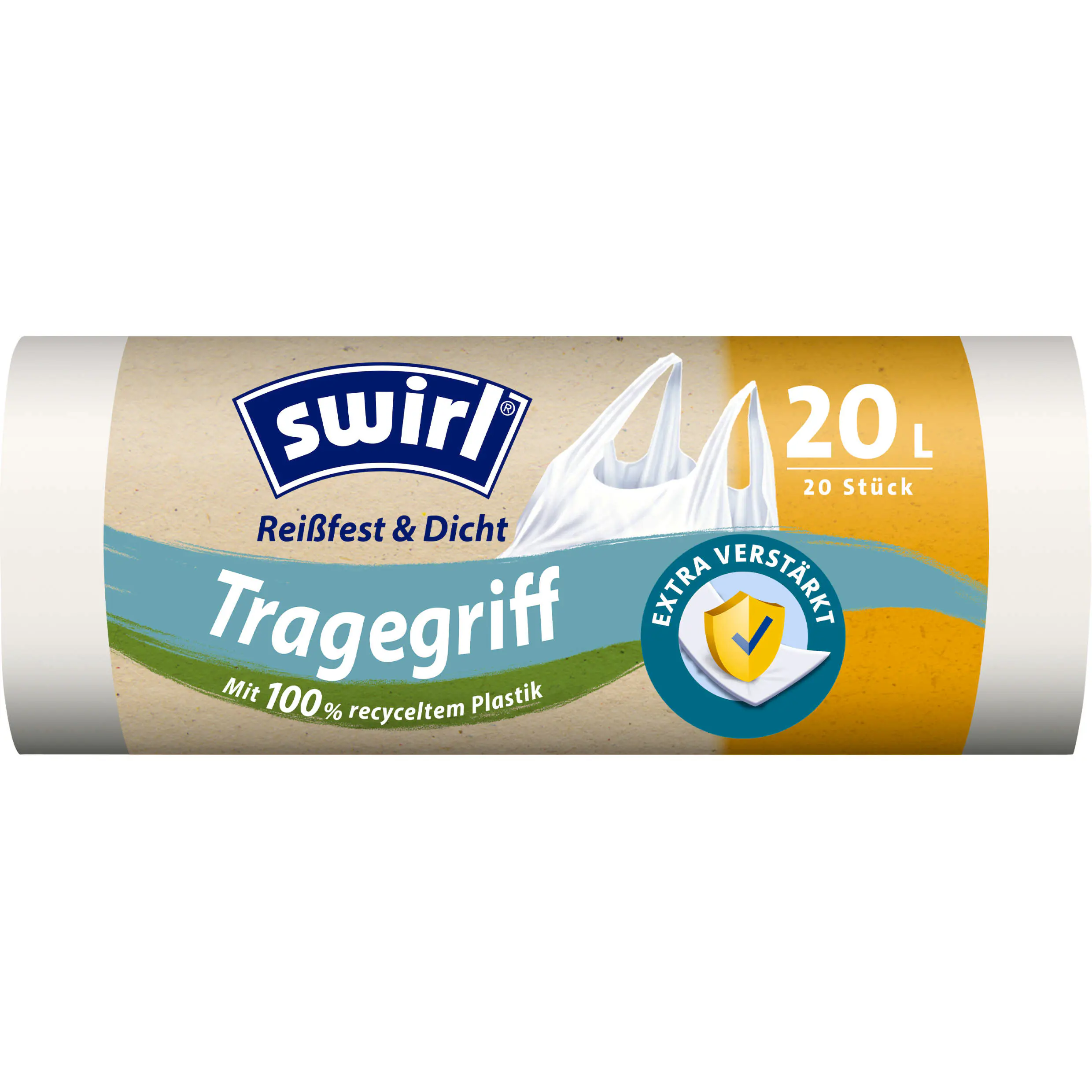 Swirl Müllbeutel mit Tragegriff 20 L 20 Stück