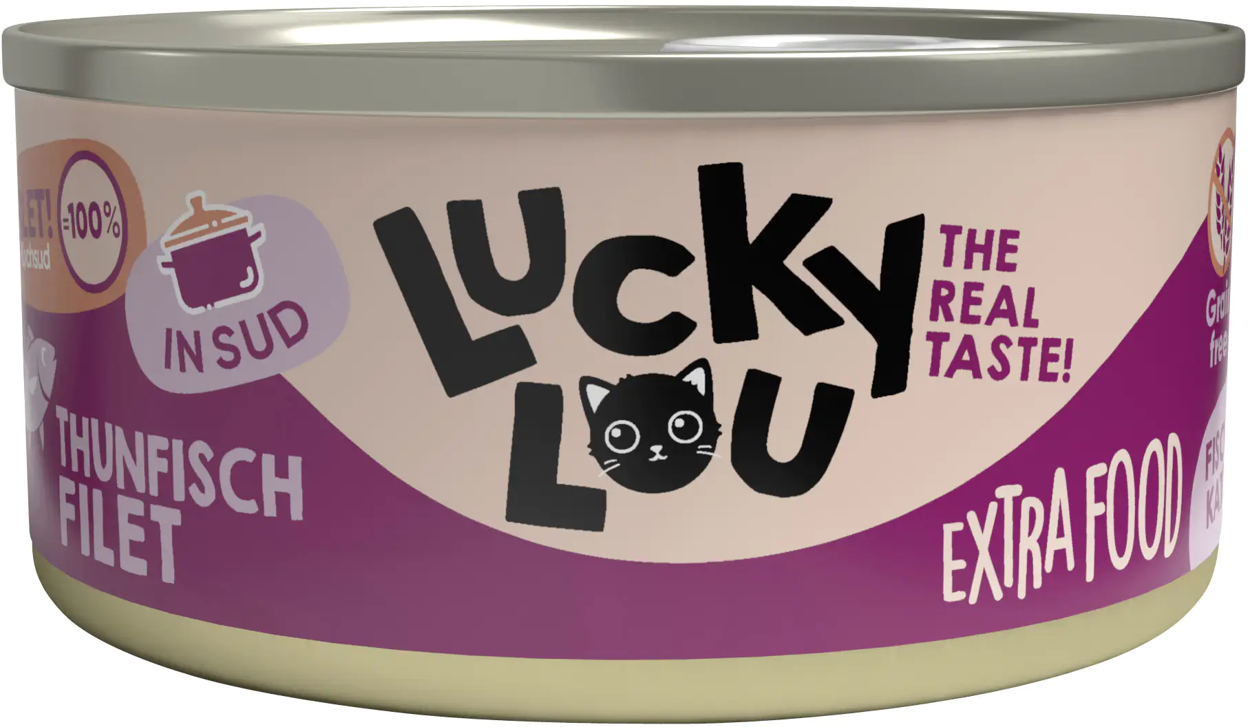 Lucky Lou Extrafood Thunfischfilet in Brühe 70g Lucky Lou Extrafood Thunfischfilet in Brühe 70g