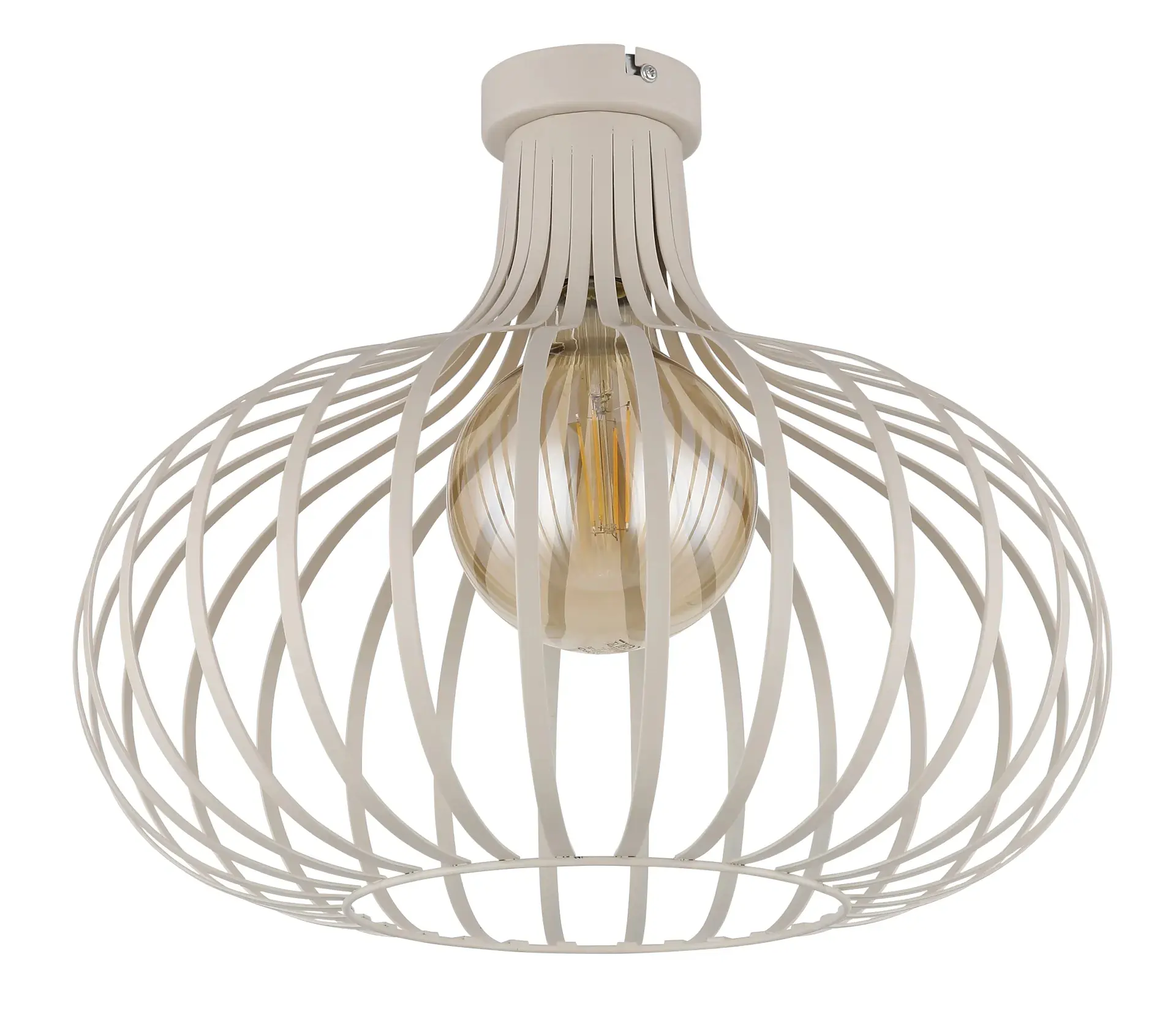 Globo Deckenleuchte Mateo 40 x 35 cm (Ø x H) cremefarben matt