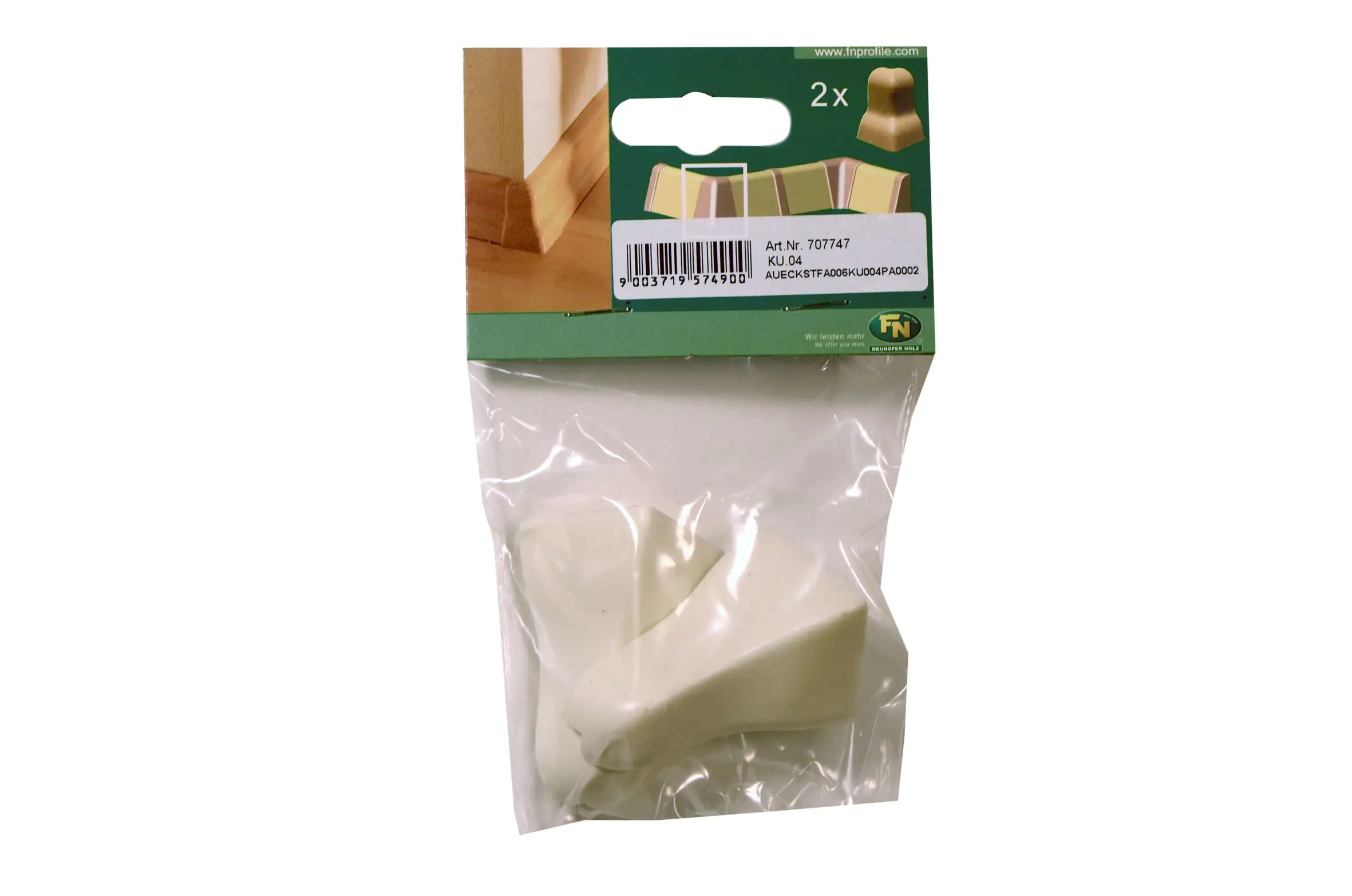 Außeneck für Kunststoffleiste KU.04 weiß