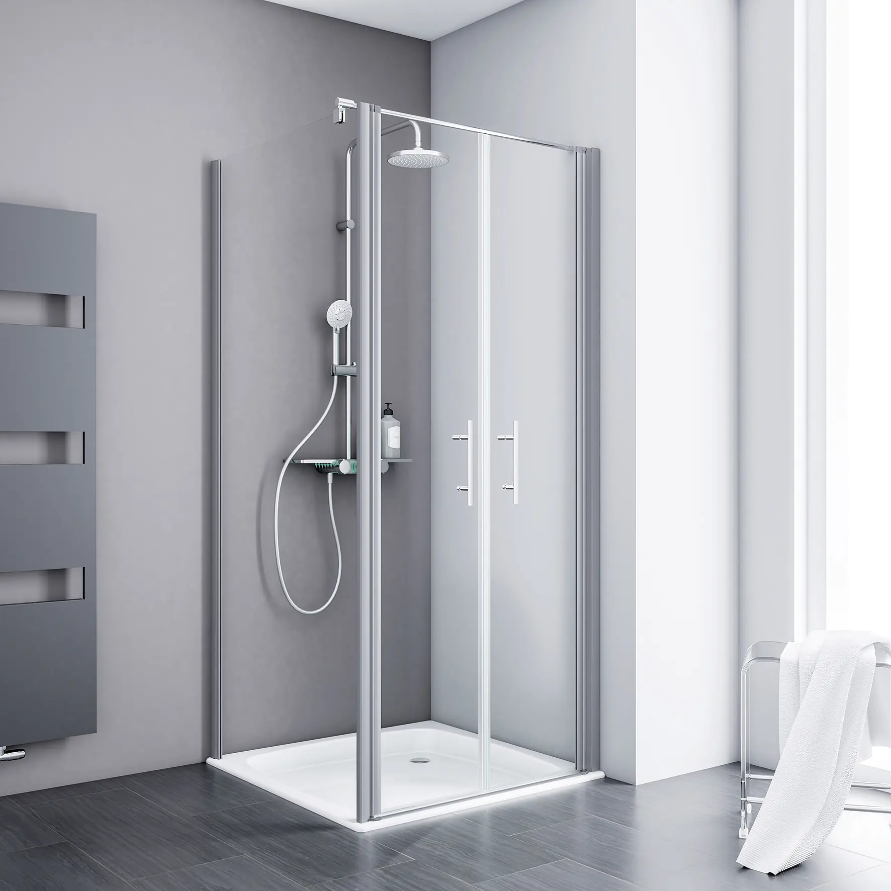 Schulte Pendeltür Seitenwand 90 x 90 x 192 cm Alexa Style 2.0