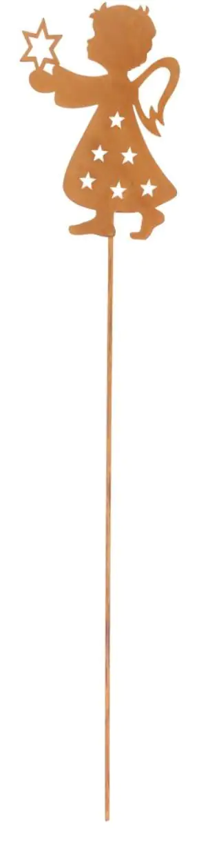 TrendLine Deko Stecker Engel H: 95 cm rost