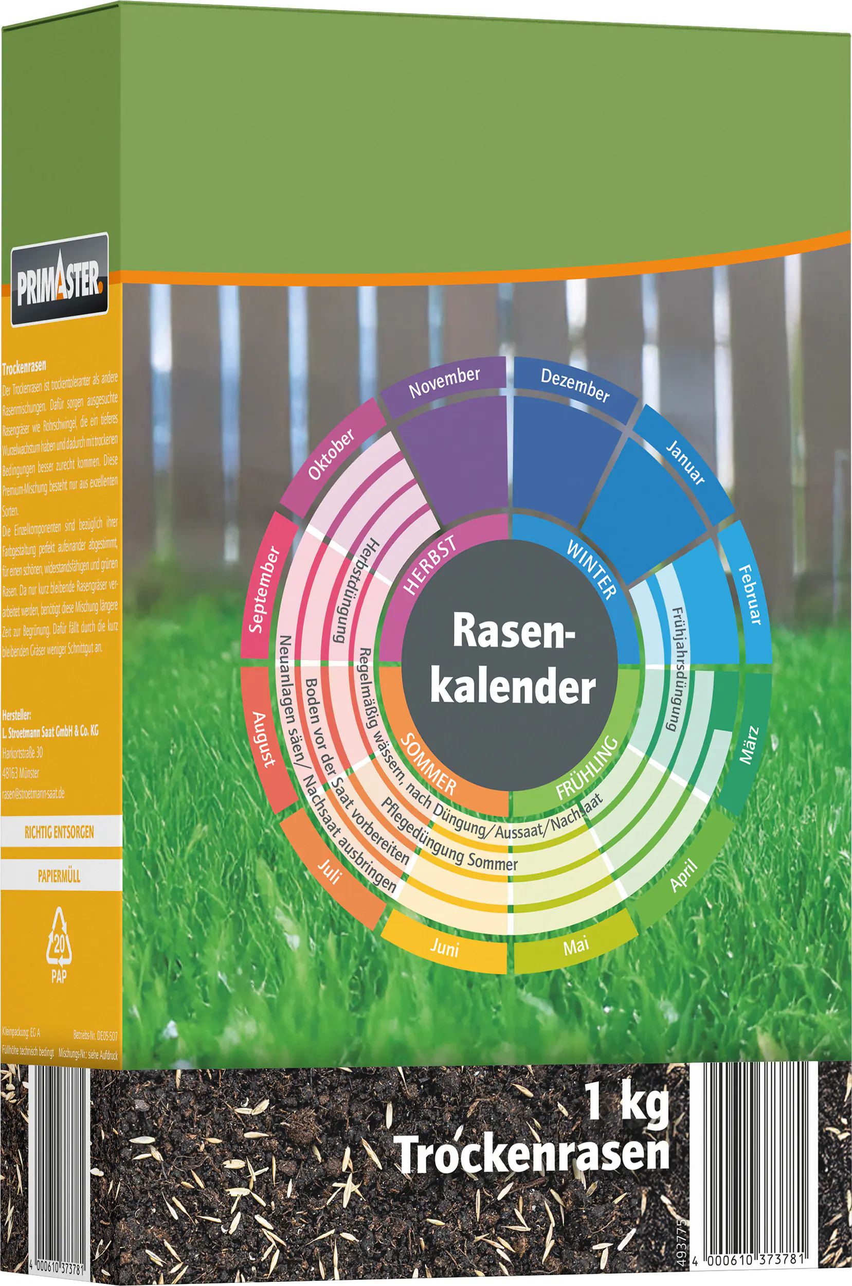 Primaster Trockenrasen 1 kg für ca. 50 m²