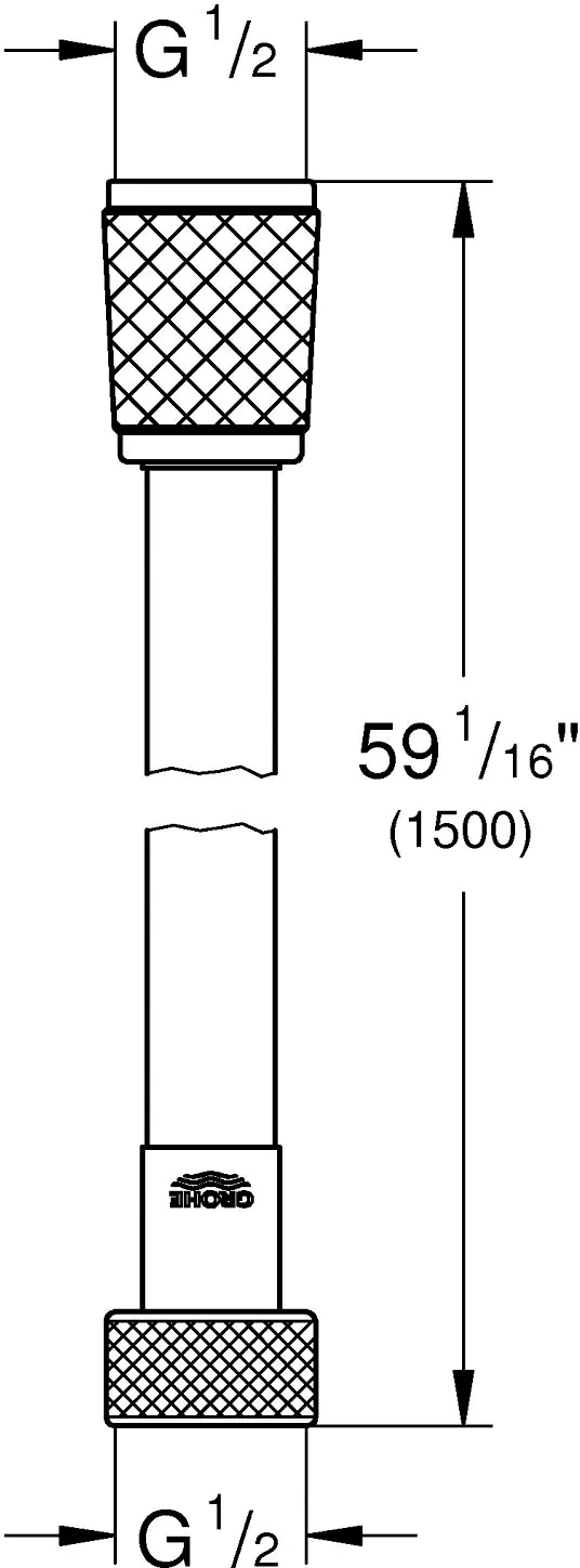 Grohe Brauseschlauch VitalioFlex Comfort 1,5 m chrom