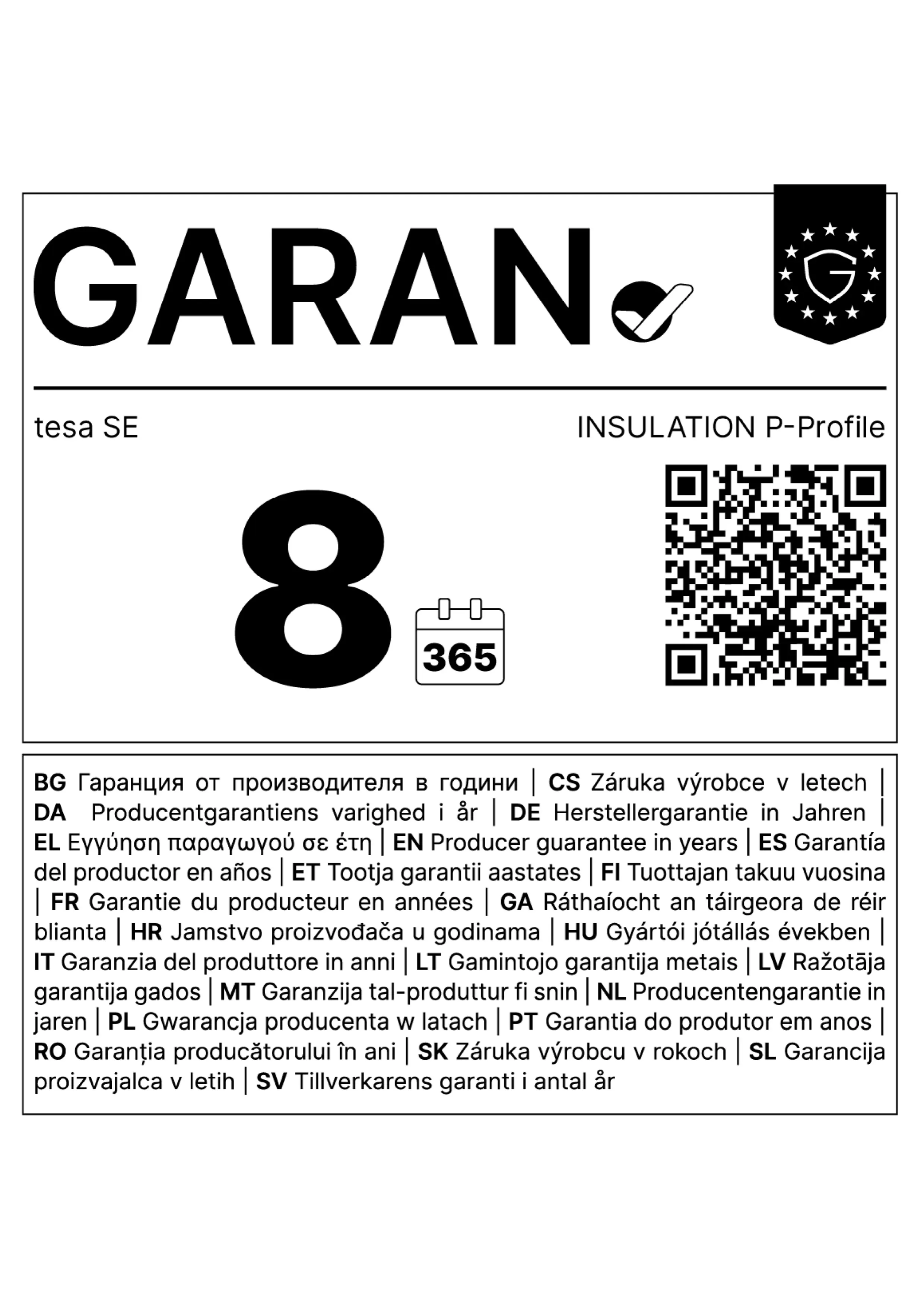 tesa Insulation P-Profil Classic 6 m, weiß