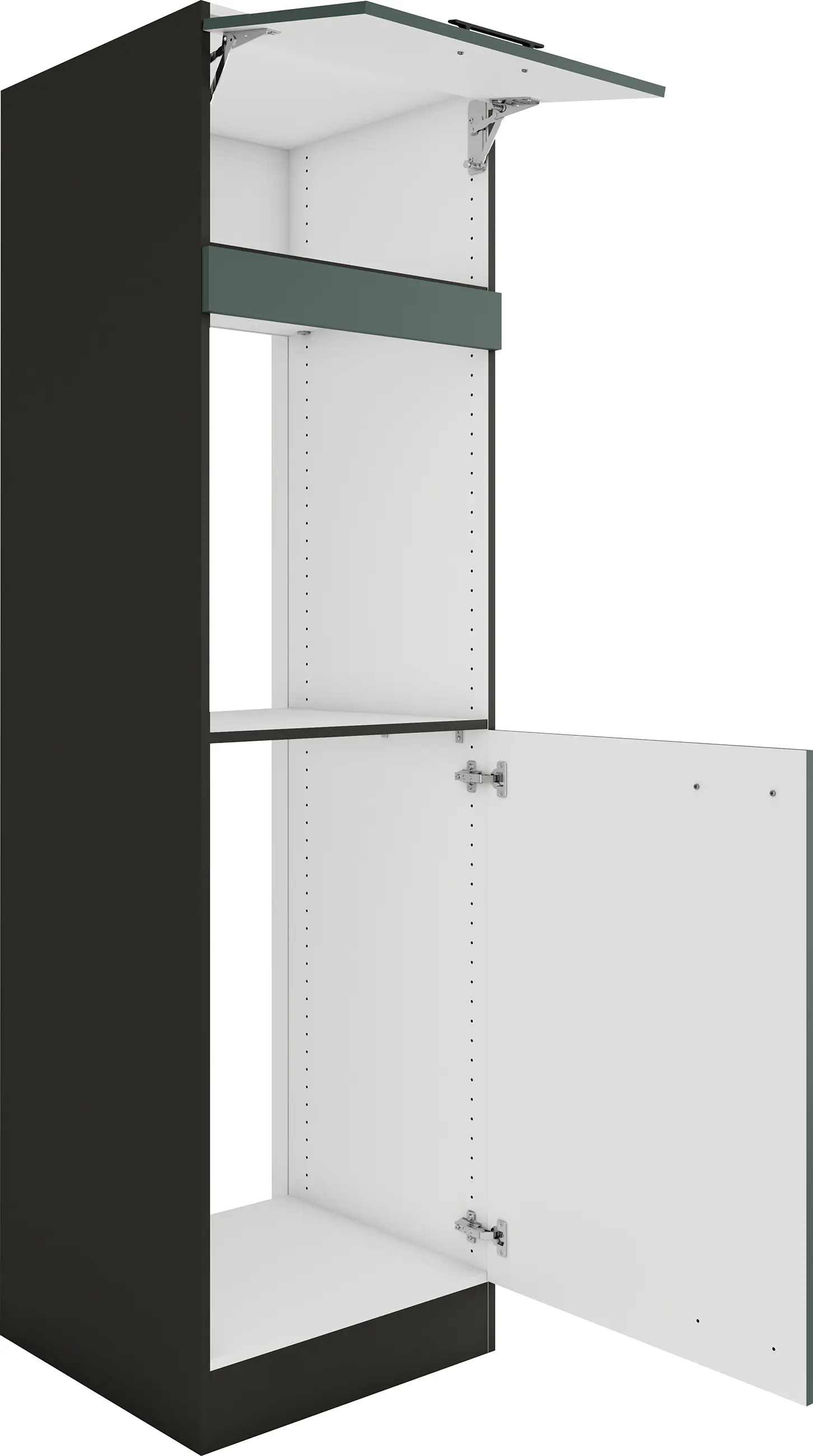 Optifit Hochschrank Verona 405 steingrün/anthrazit 60 cm 