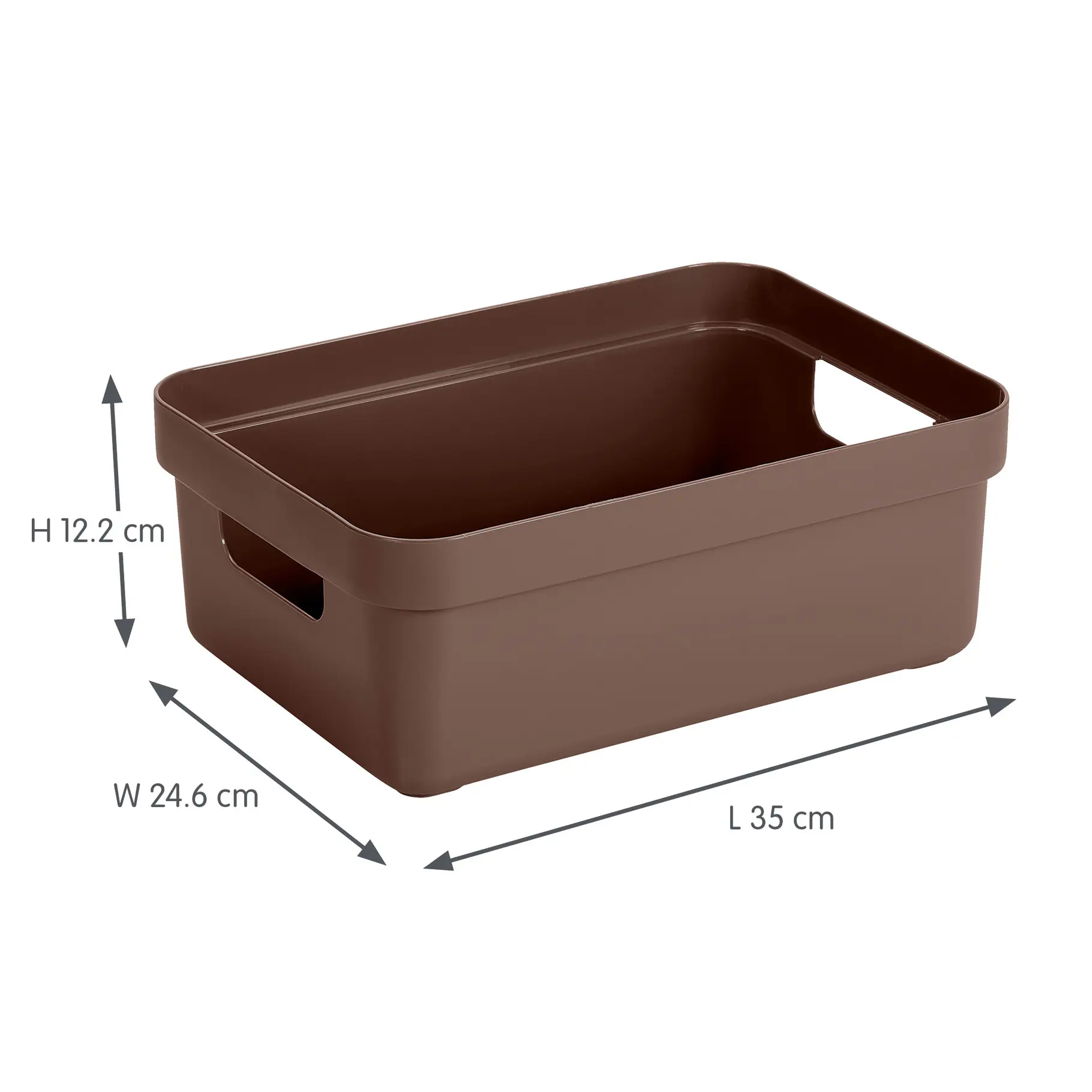 Sunware Aufbewahrungsbox Sigma Home 9L schoko 3er Set