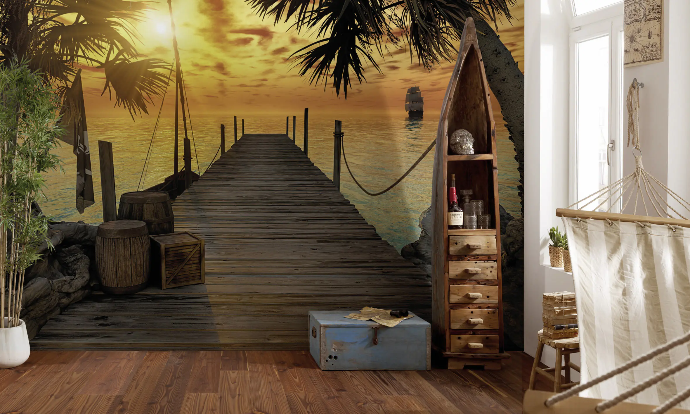 Komar Fototapete Treasure Island 368 x 254 cm 