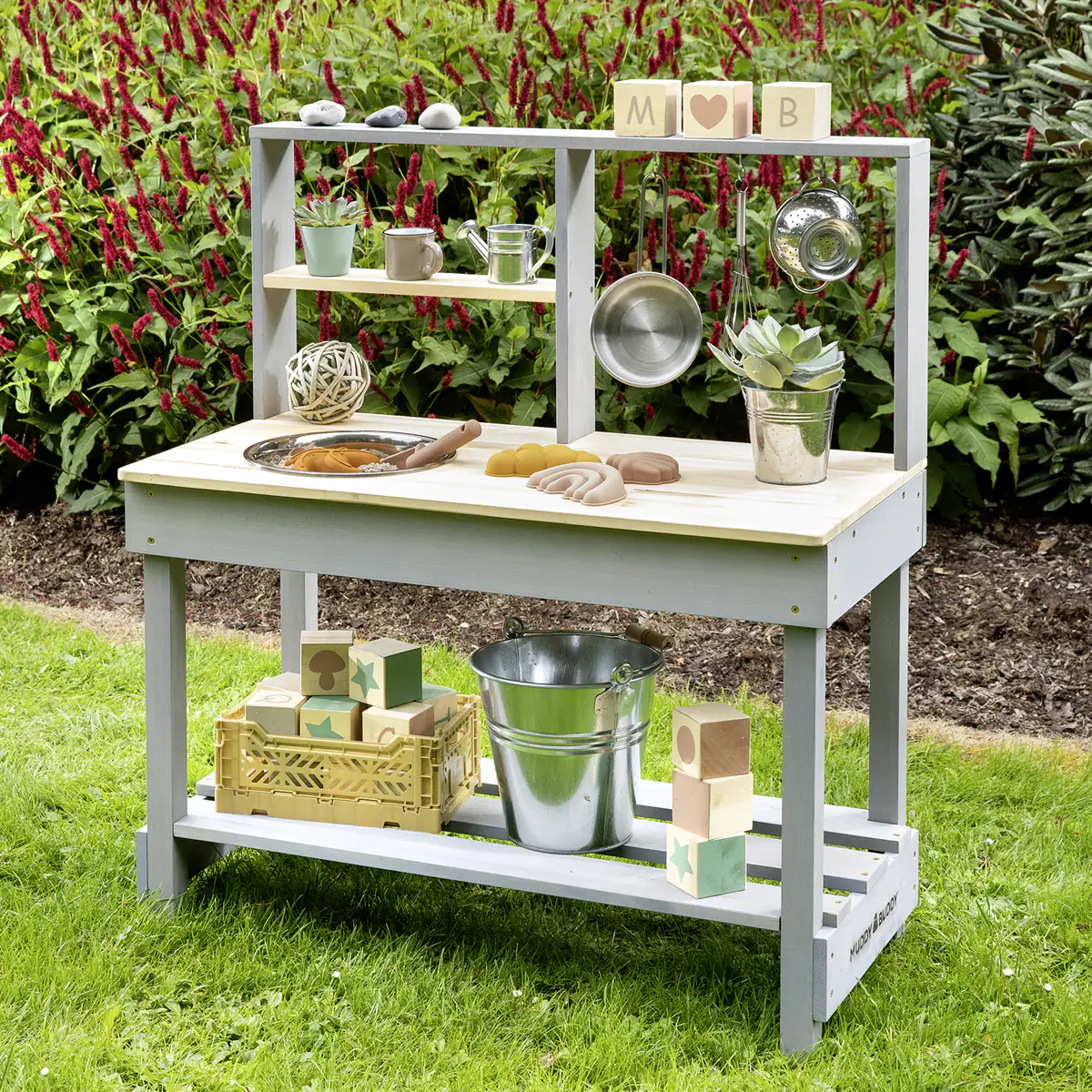 4047895800229_2613804 Muddy Buddy Matschküche Mud Starter 80 x 40 x 90 cm