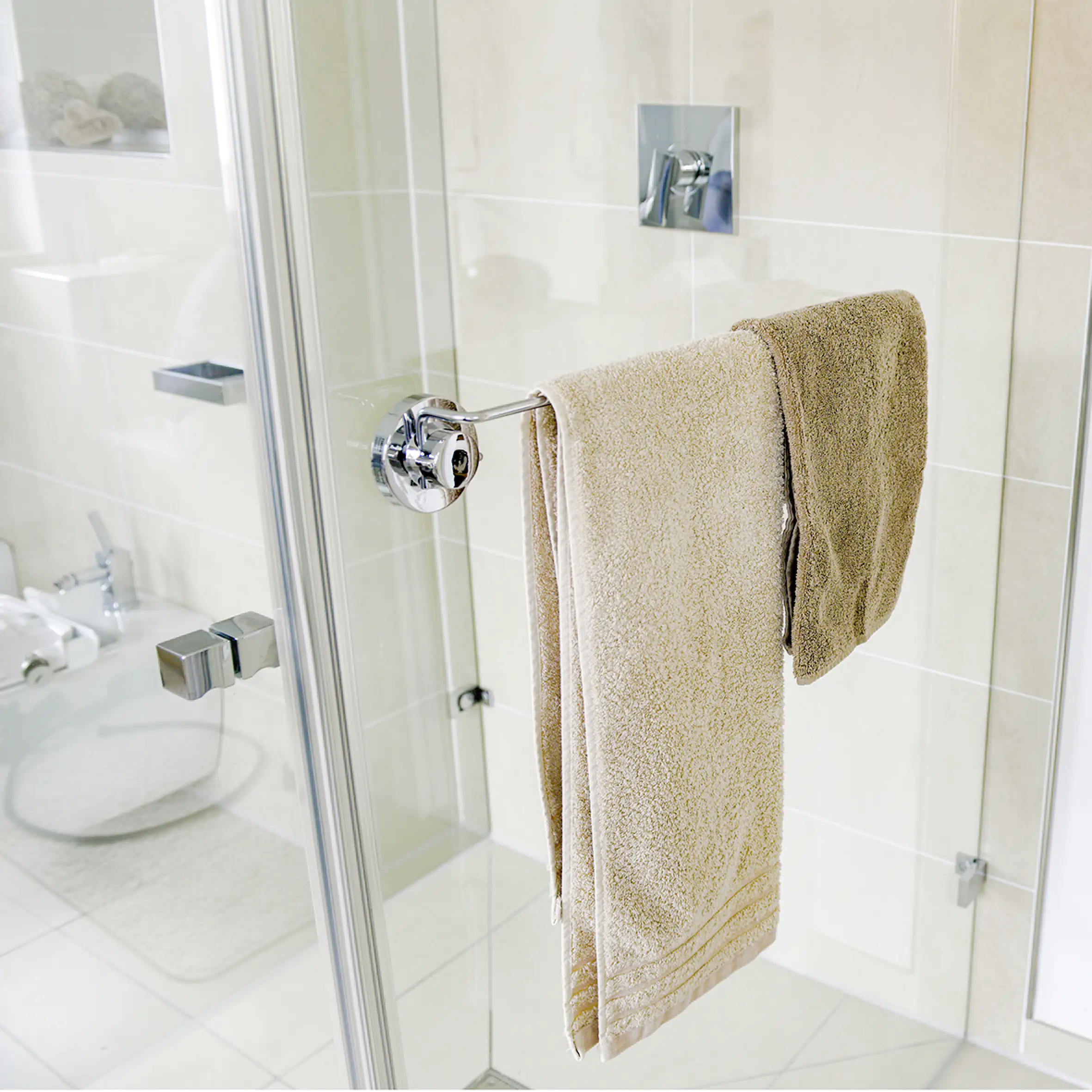 Badetuchtuchhalter 3in1 Stahl, chrom