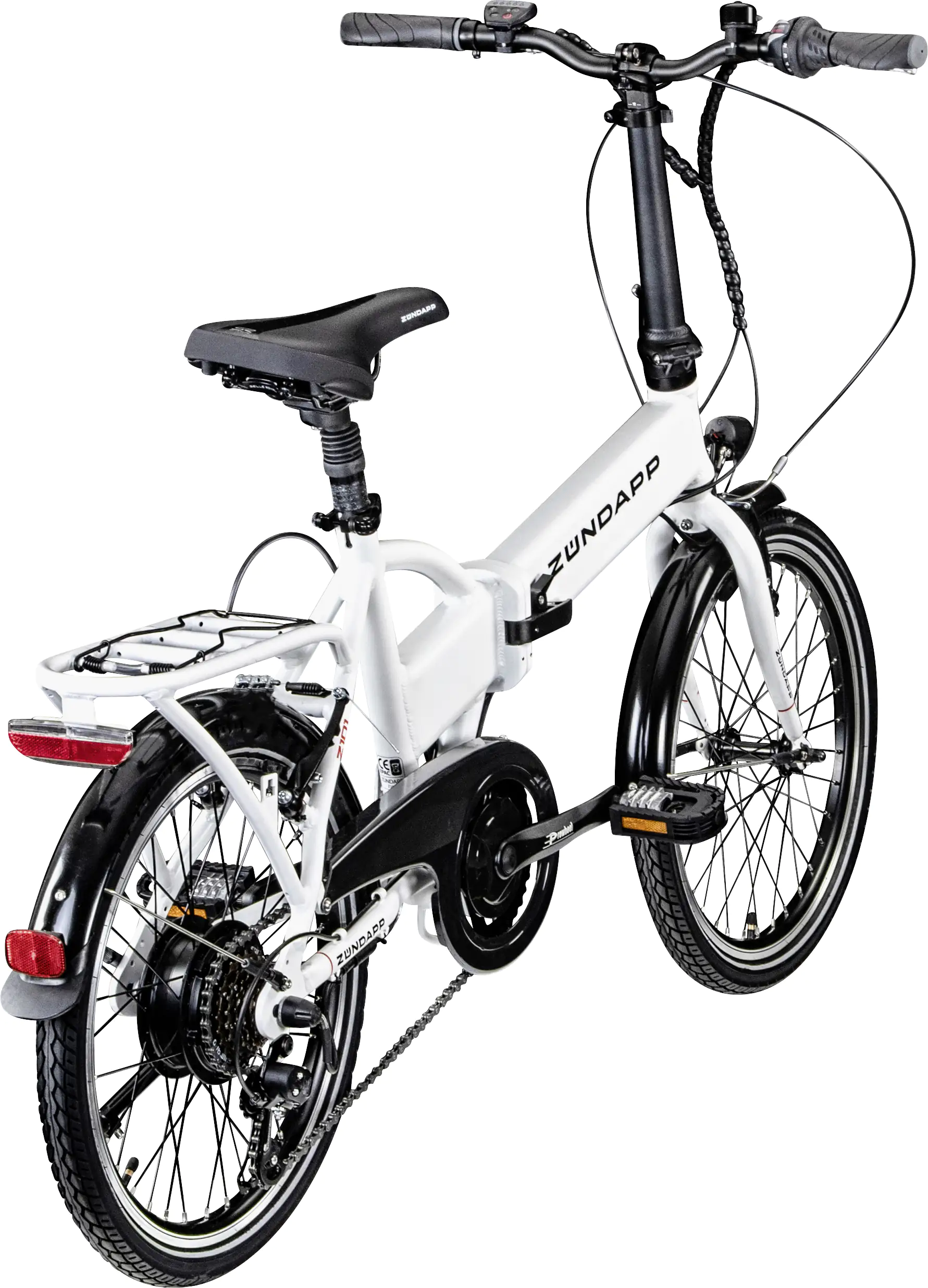 Zündapp E-Bike Faltrad Z101 20 Zoll RH 37cm 6-Gang 270 Wh weiß