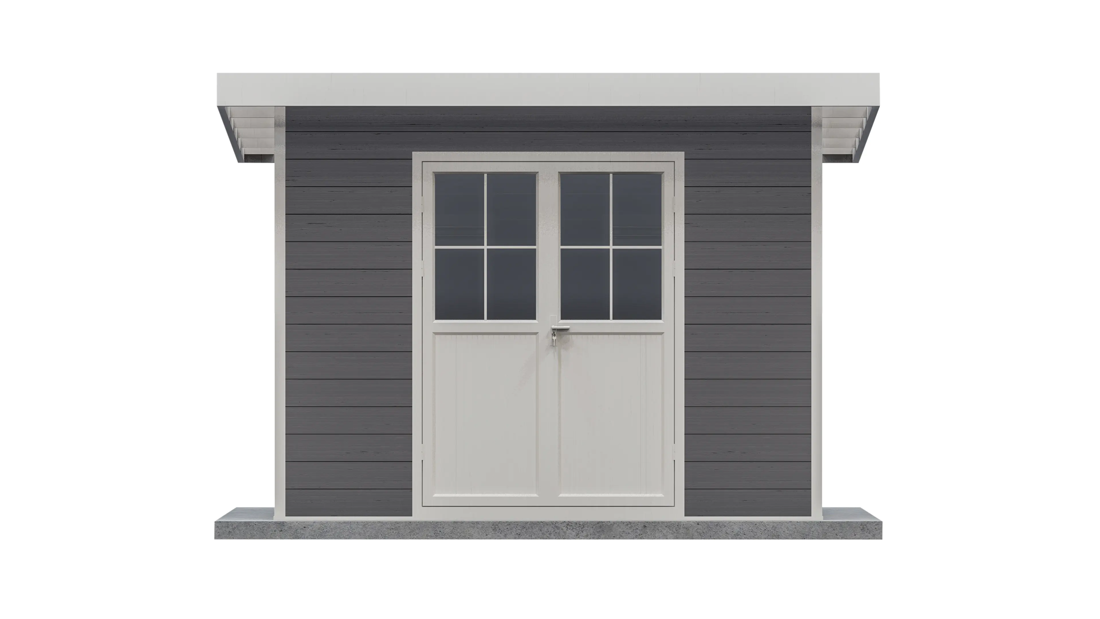 elephant WPC Gartenhaus 344 x 344 cm anthrazit