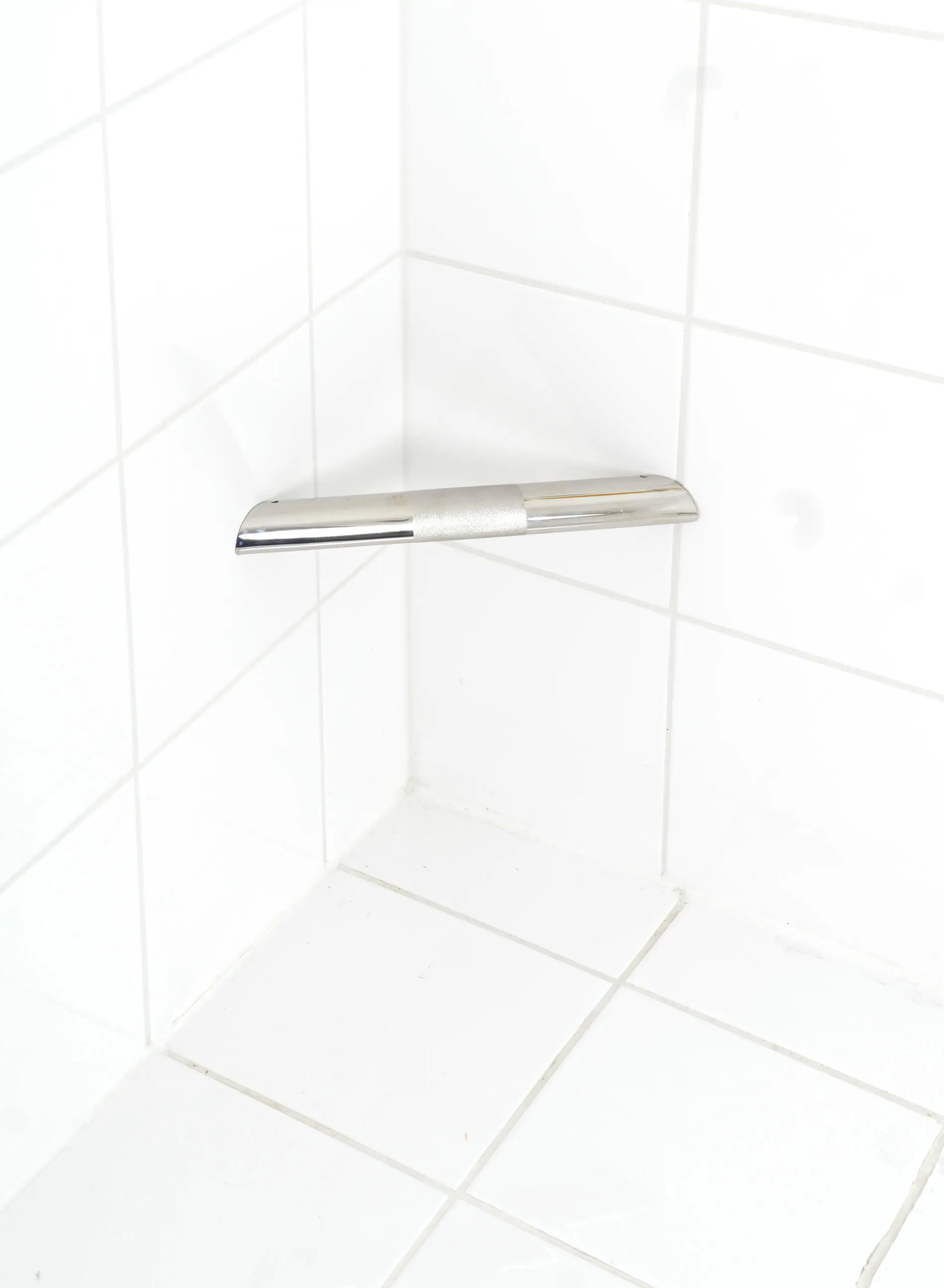 Ridder Fußstütze Lex S, chromfarben glänzend, mit rutschhemmender Fläche, Edelstahl