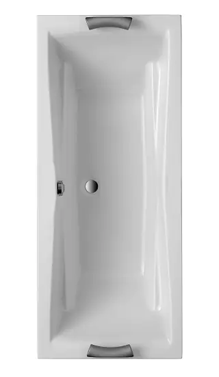 Ottofond Nackenstützen 2 Stück zu Badewanne Atlanta Duo, silbermatt