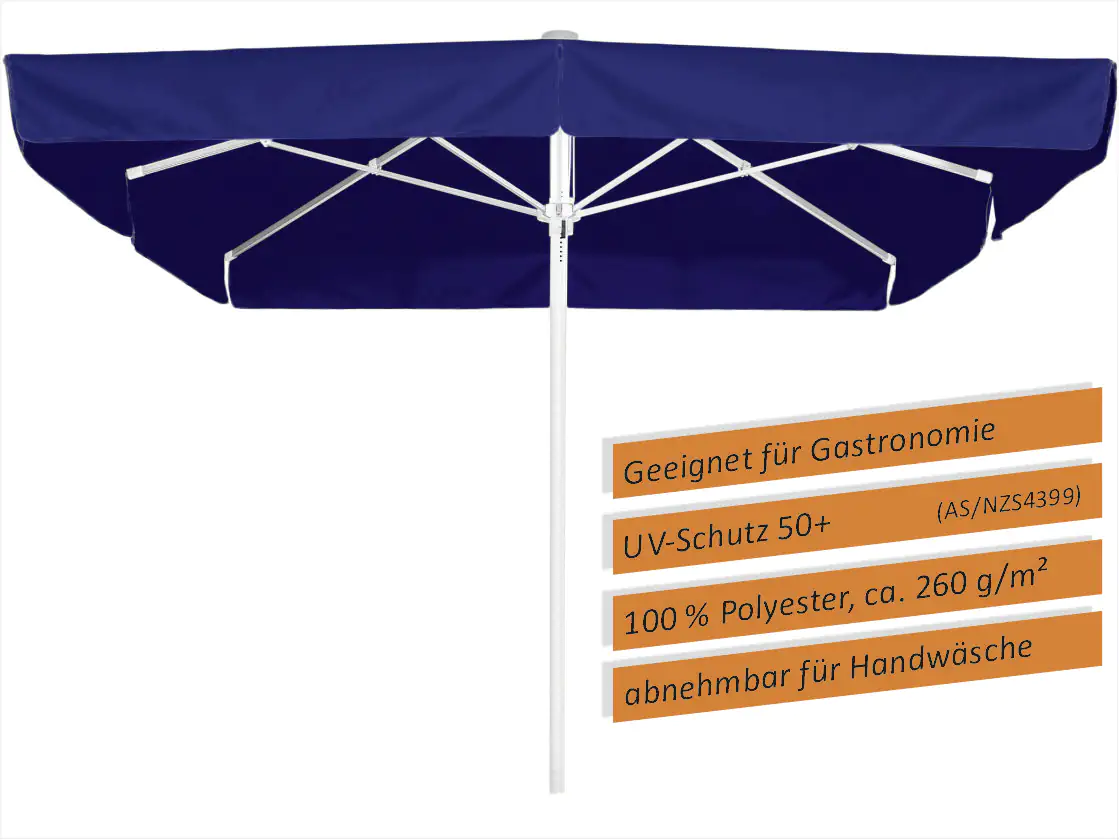 Schneider Sonnenschirm Quadro blau 300 x 300 cm