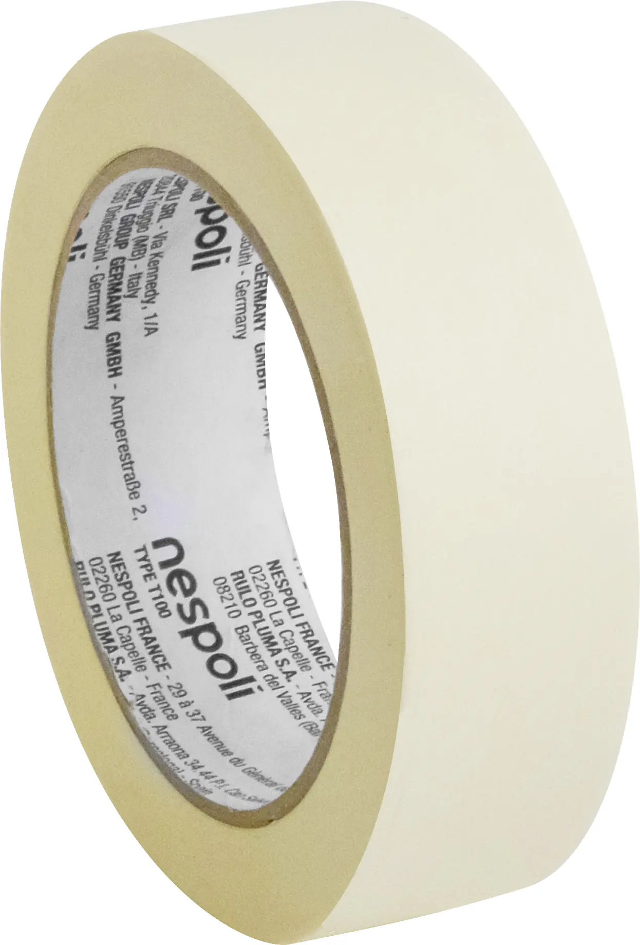 Nespoli Flachkreppband Turm gelb 30 mm x 50 m