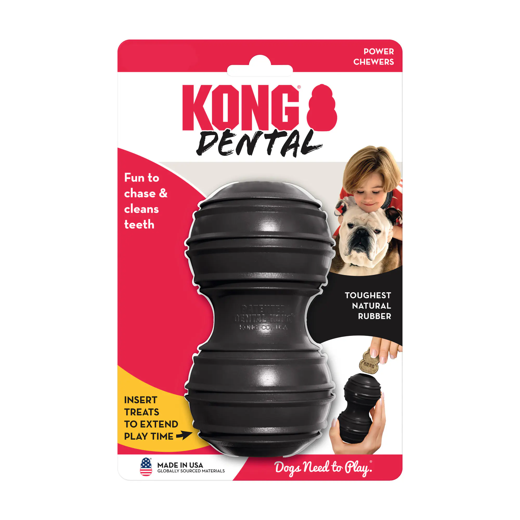 Kong Hundespielzeug Dental Extreme 13 cm schwarz